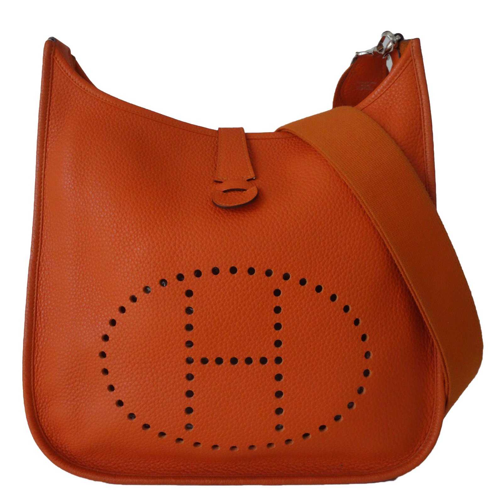 Mini bag epsom leather HERMES Evelyne - VALOIS VINTAGE PARIS