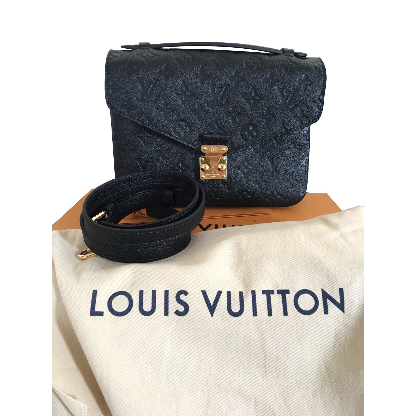 Louis Vuitton Metis Empreinte Monogram Black Leather ref.76610