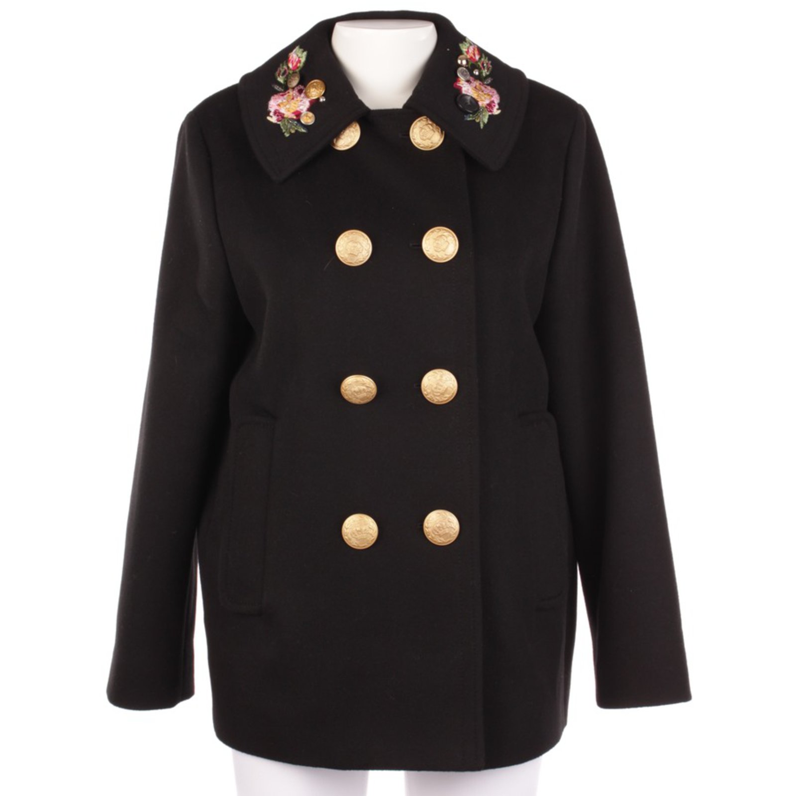 delen Behoefte aan Balling Dolce & Gabbana Coat Black Wool ref.76658 - Joli Closet