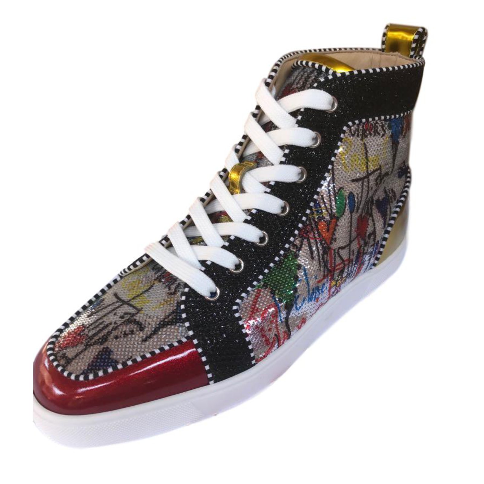 colorful christian louboutin sneakers