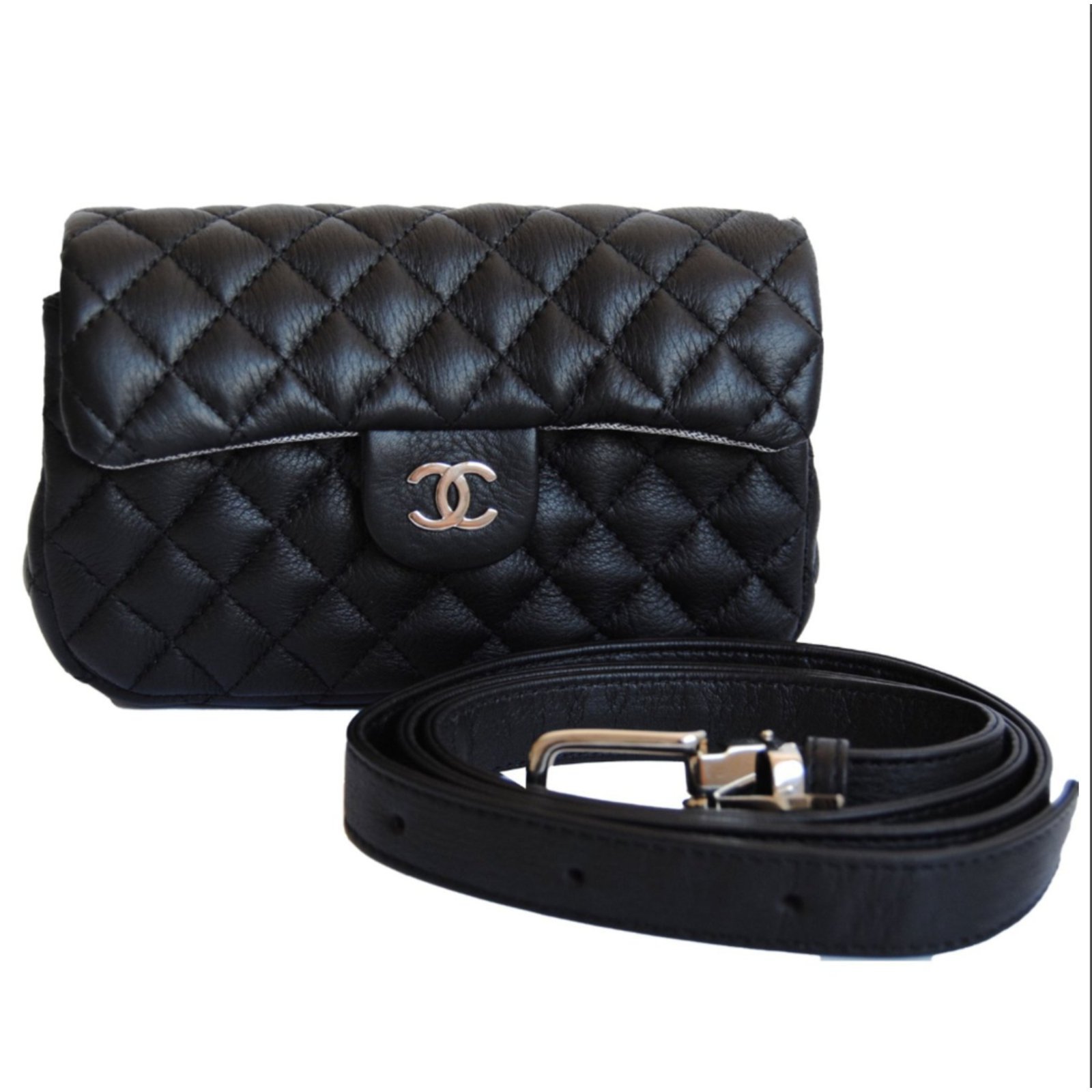 Chanel belt bag Black Leather ref.76881 - Joli Closet