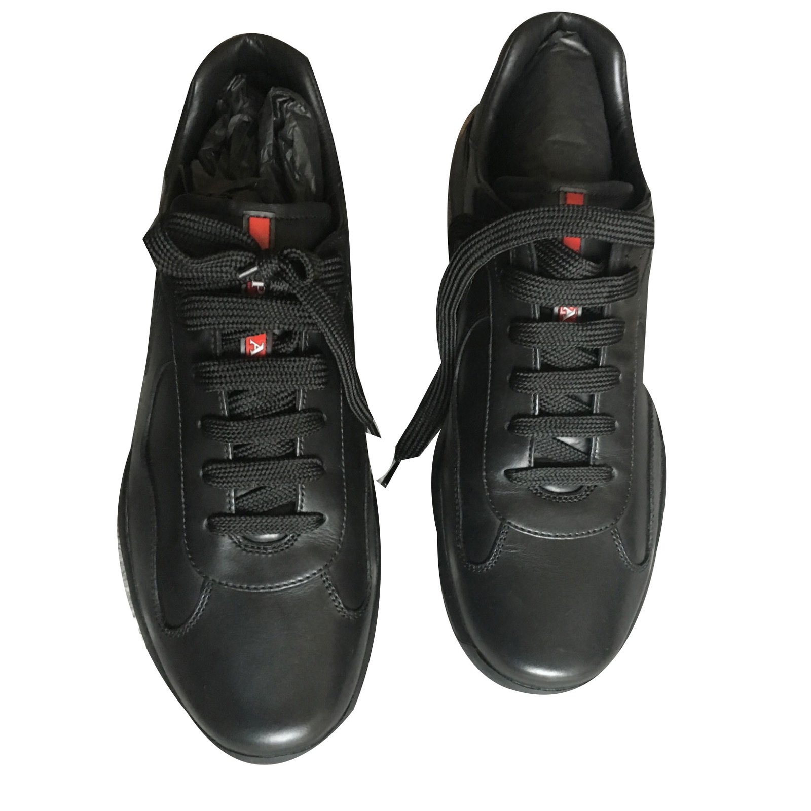 prada shoes all black