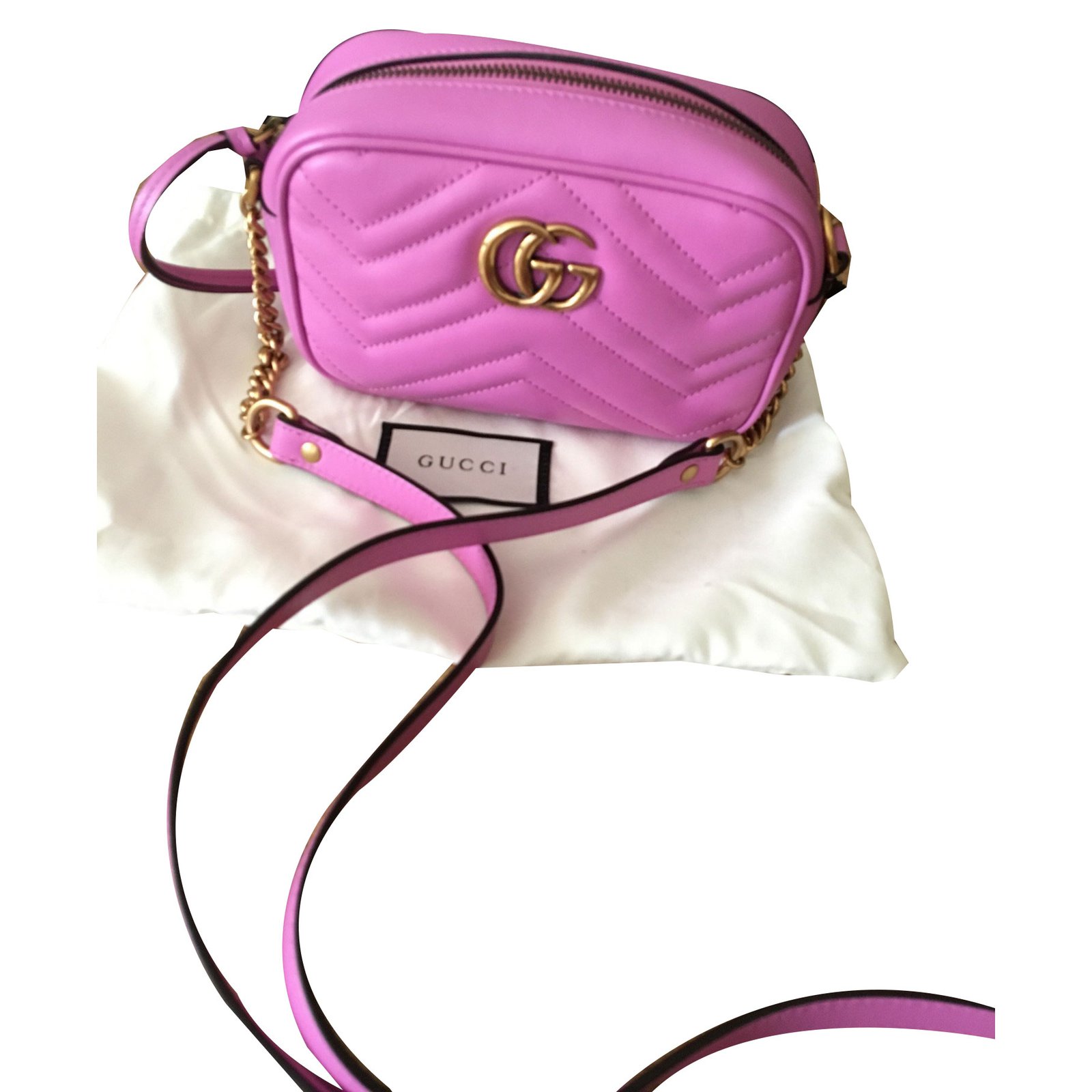 gucci pink dust bag