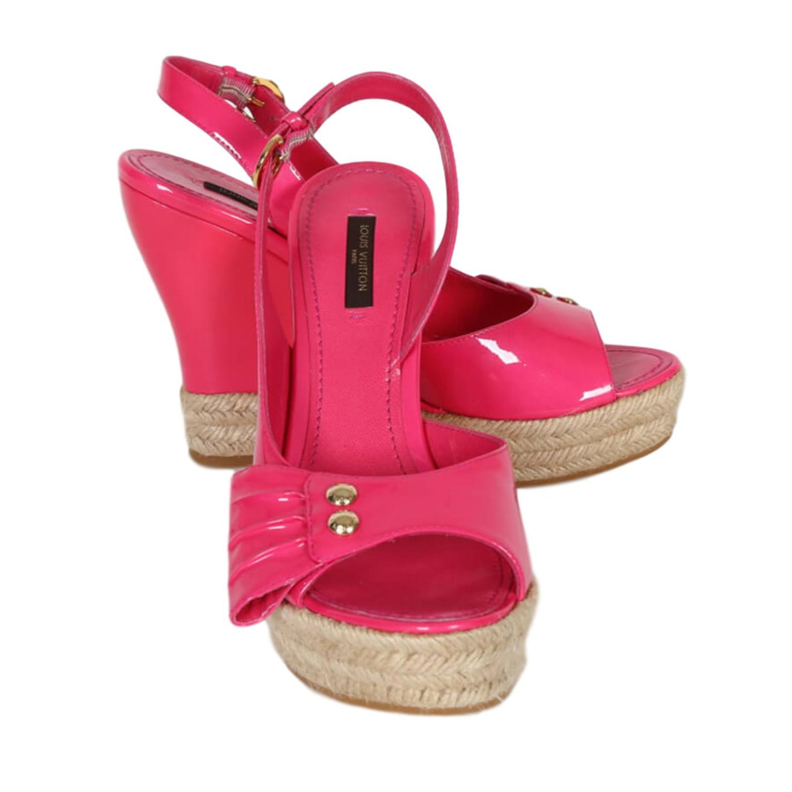 pink louis vuitton sandals