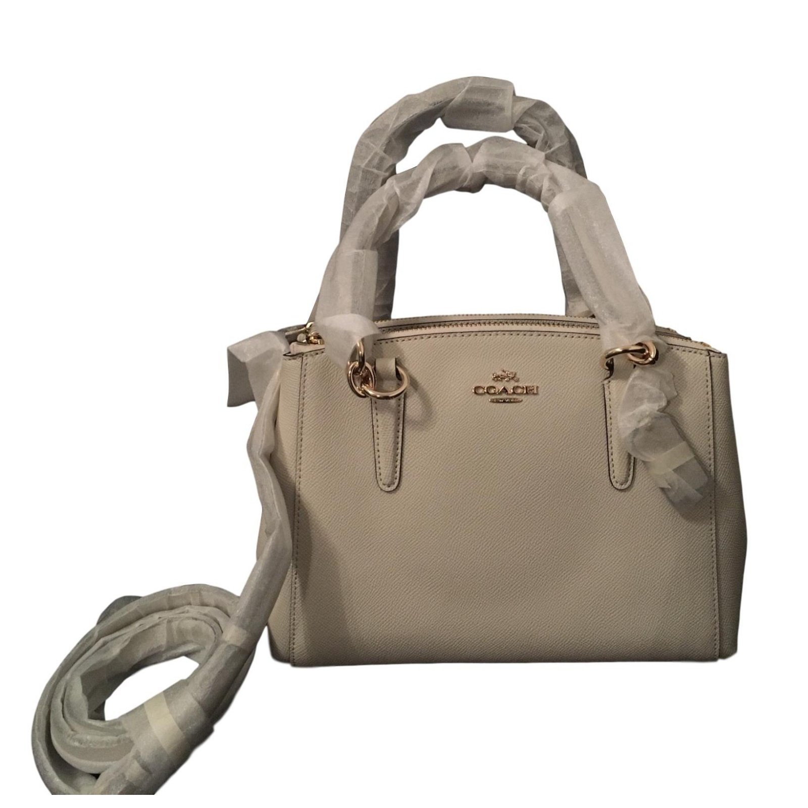 Coach Signature Shoulder Bag Canvas Leather 3Set Beige Brown Auth ar9786  ref.976700 - Joli Closet