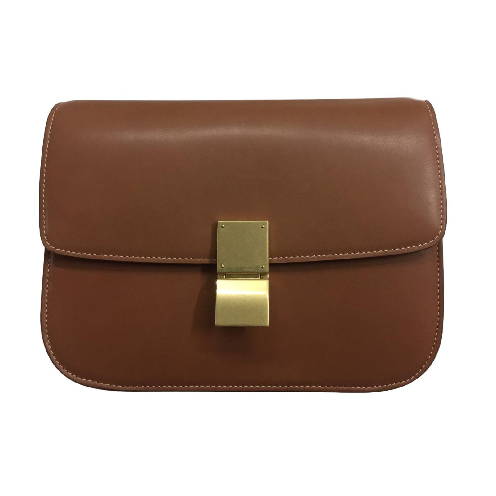 Céline Classic Box Brown Leather ref.77472 - Joli Closet