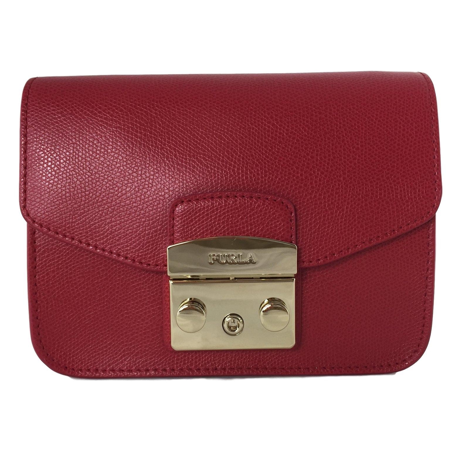 Furla red mini online bag