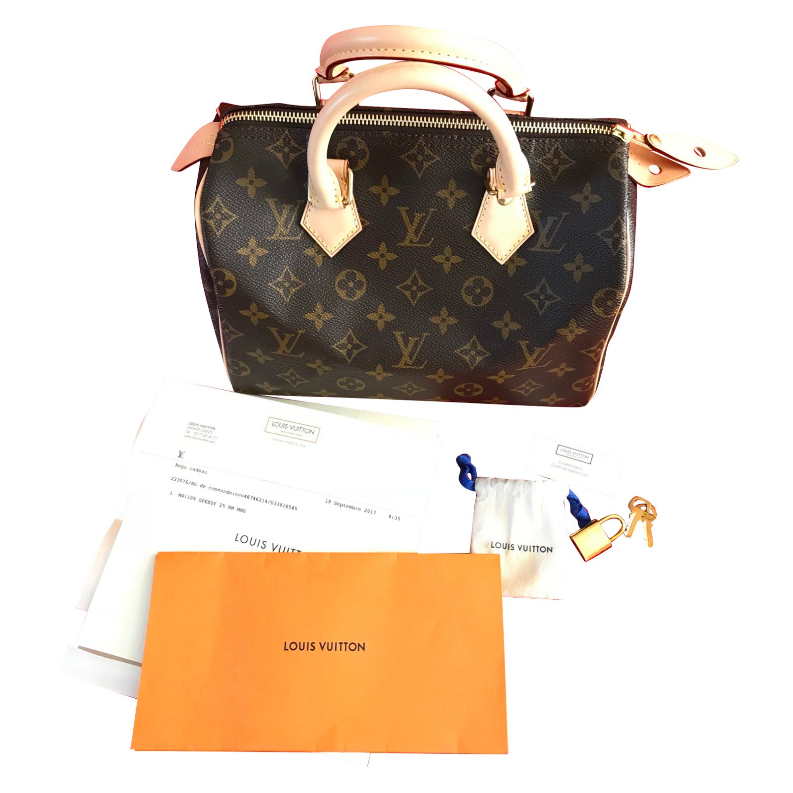 Louis Vuitton, Bags, Louis Vuitton Speedy Bandouliere 25 Cognac Wgift  Receipt
