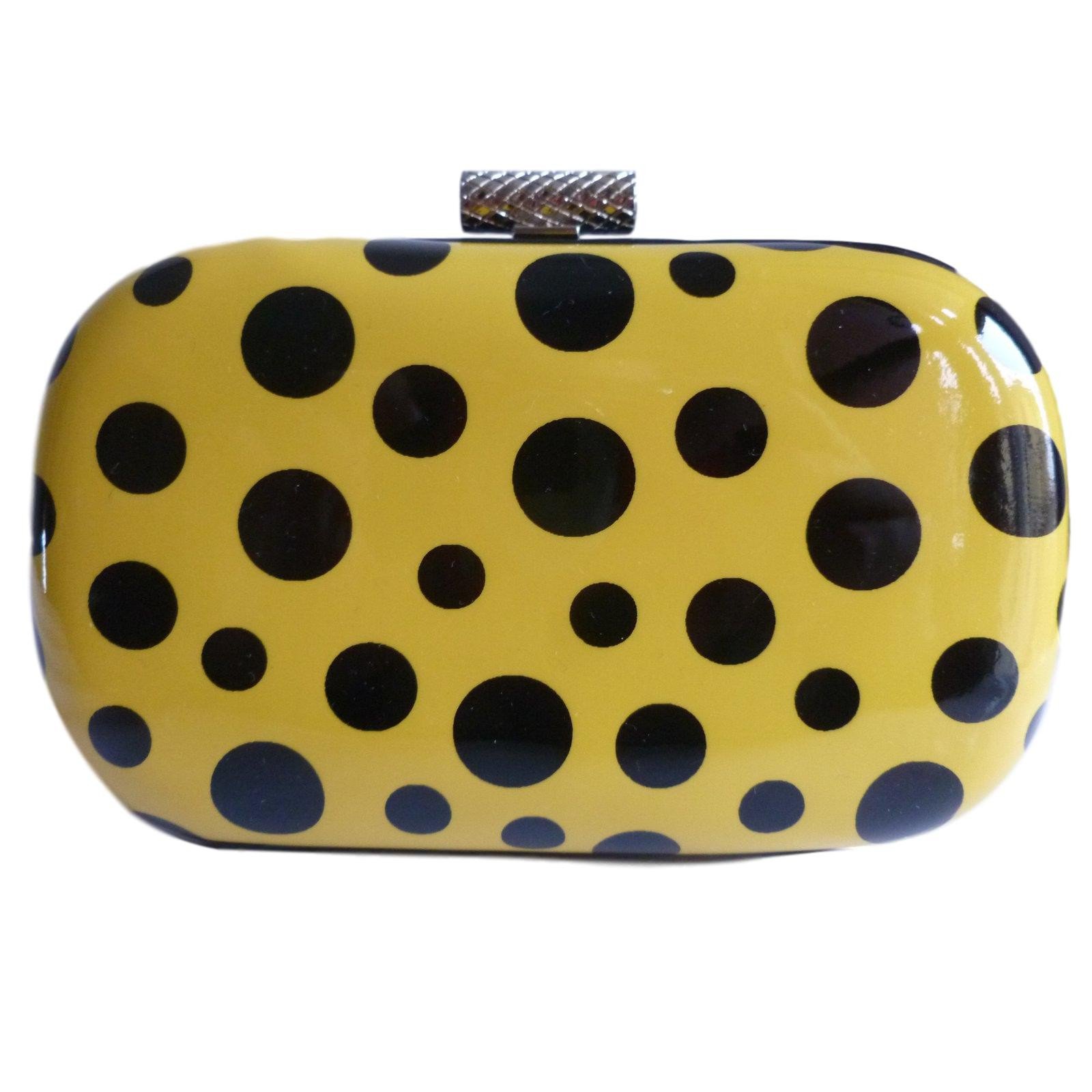 polka dot clutch