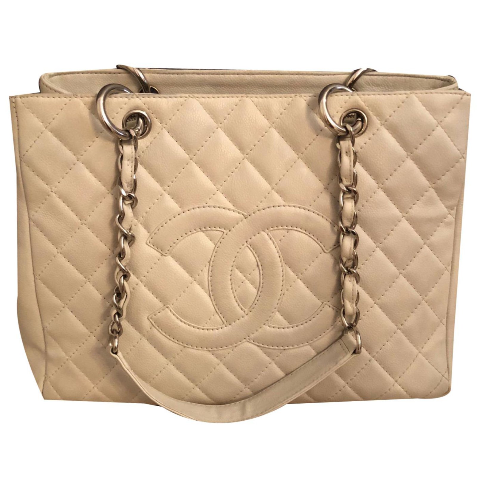 Chanel Handbags White Leather ref.77988 - Joli Closet