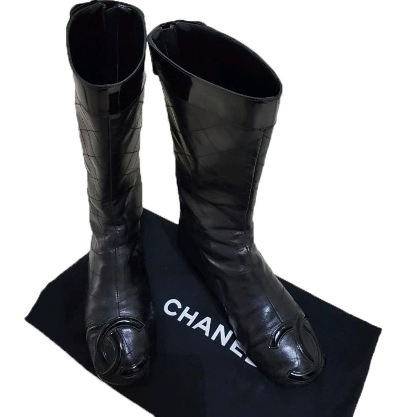Chanel Boots Black Leather - Joli Closet