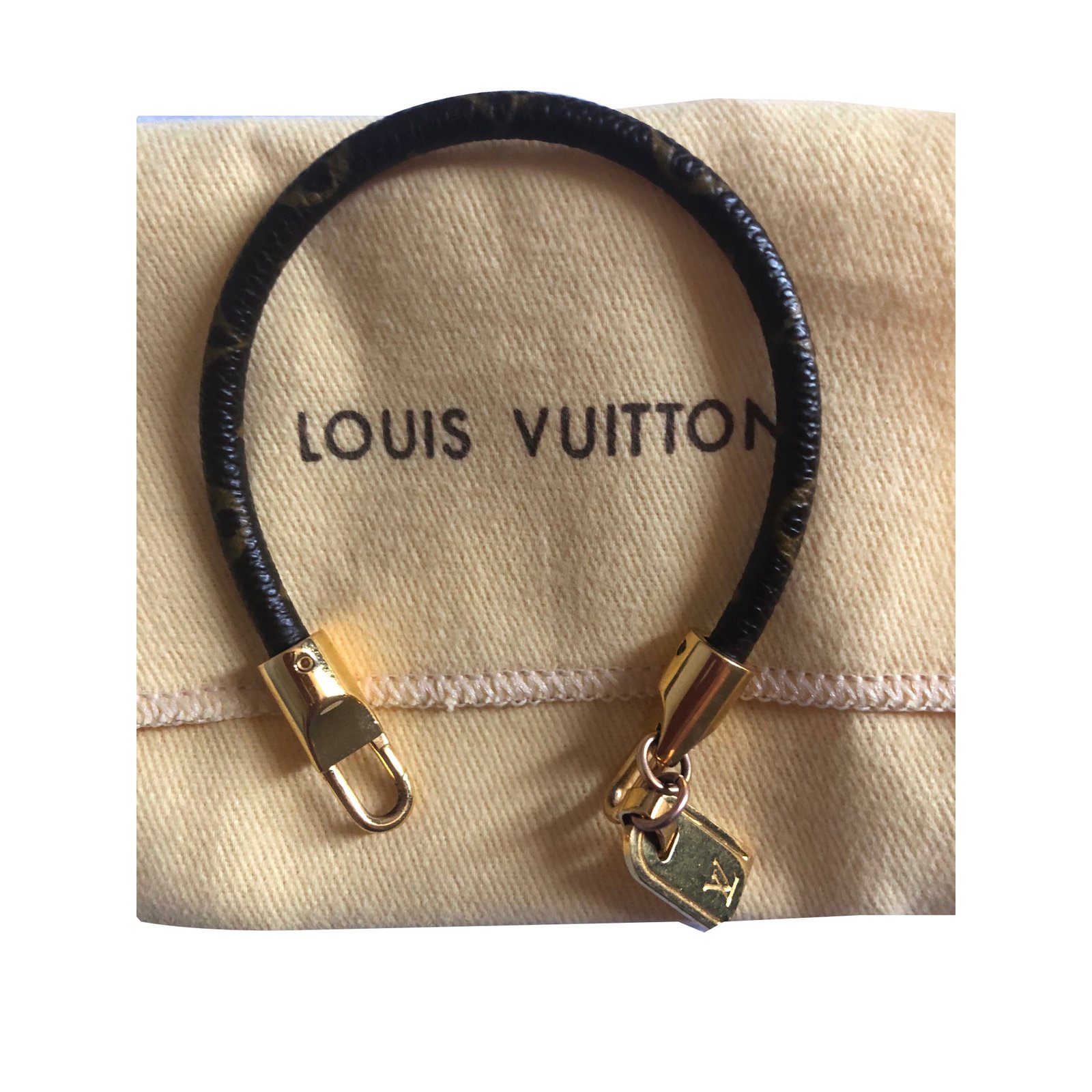 Louis Vuitton Bracelets Bracelets Leather Brown ref.78060 - Joli Closet