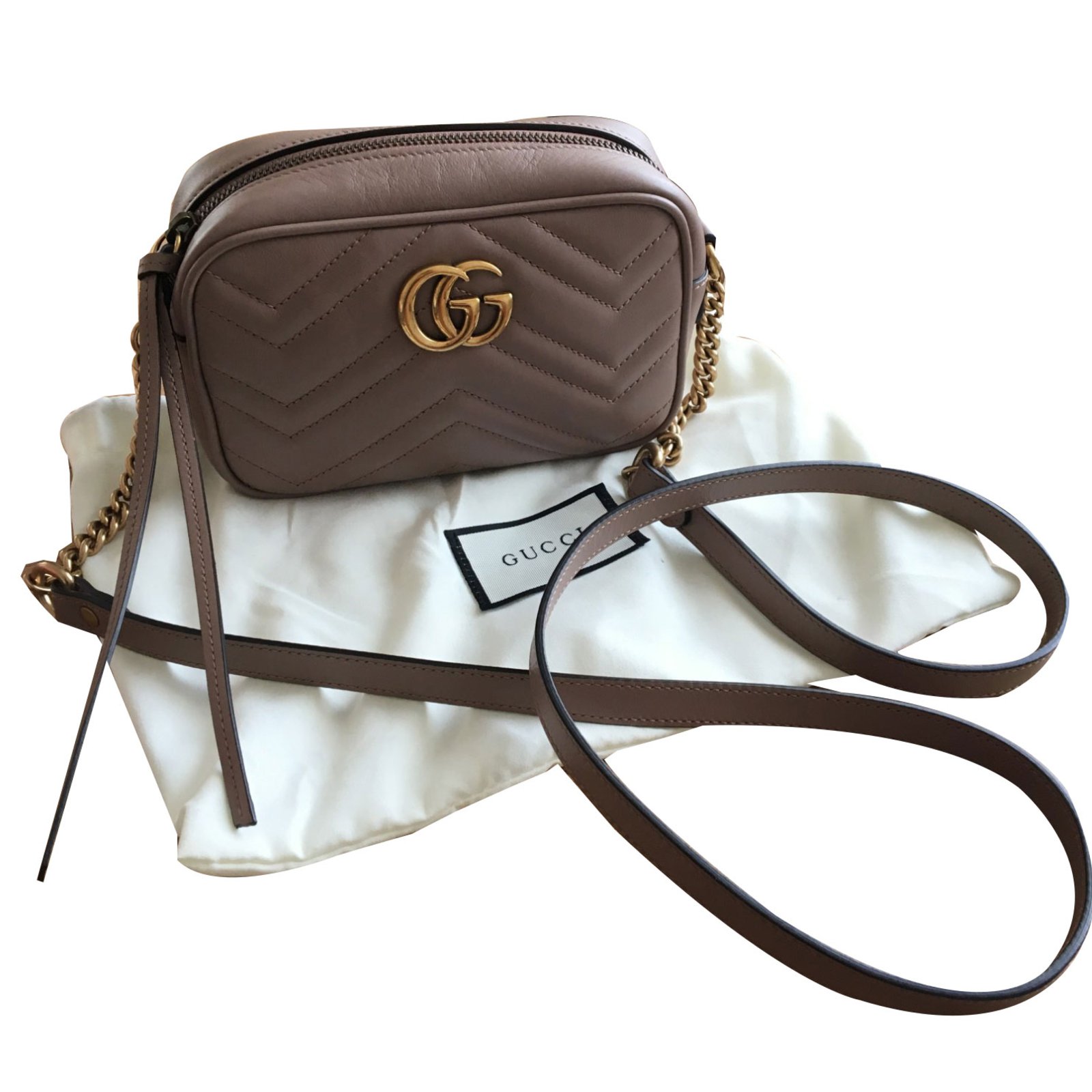gucci marmont mini taupe