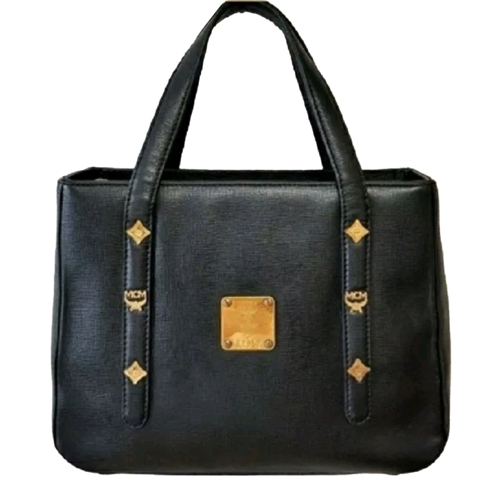 MCM, Bags, A Black Mcm Tote Bag