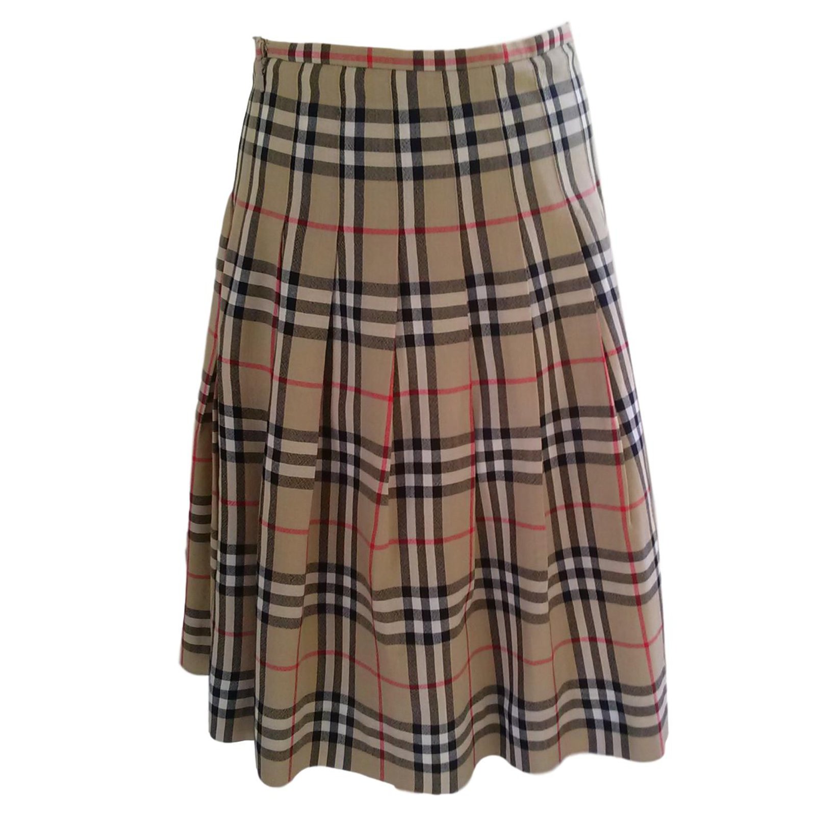 burberry wool skirt