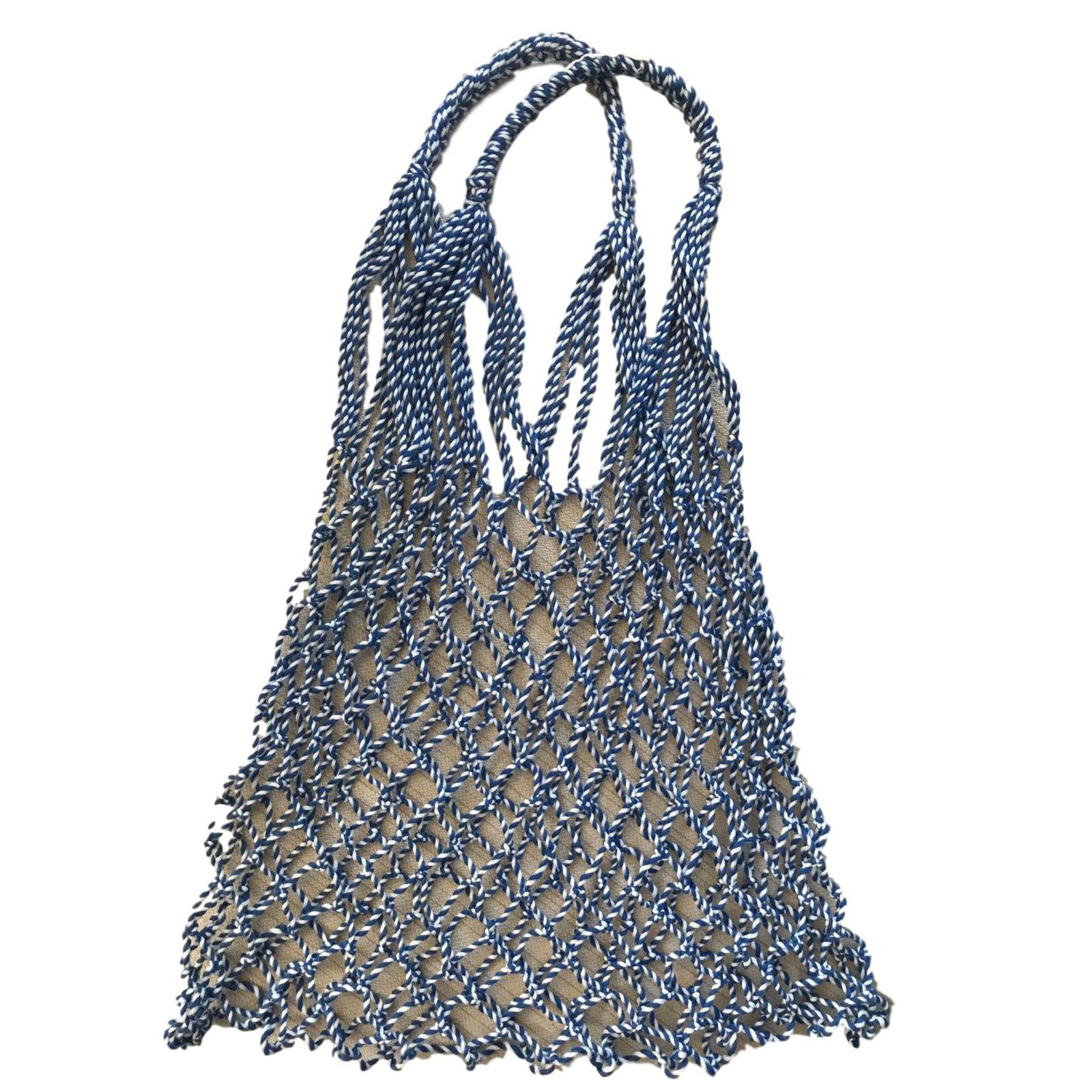 Celine Fisherman Net Bag Blue