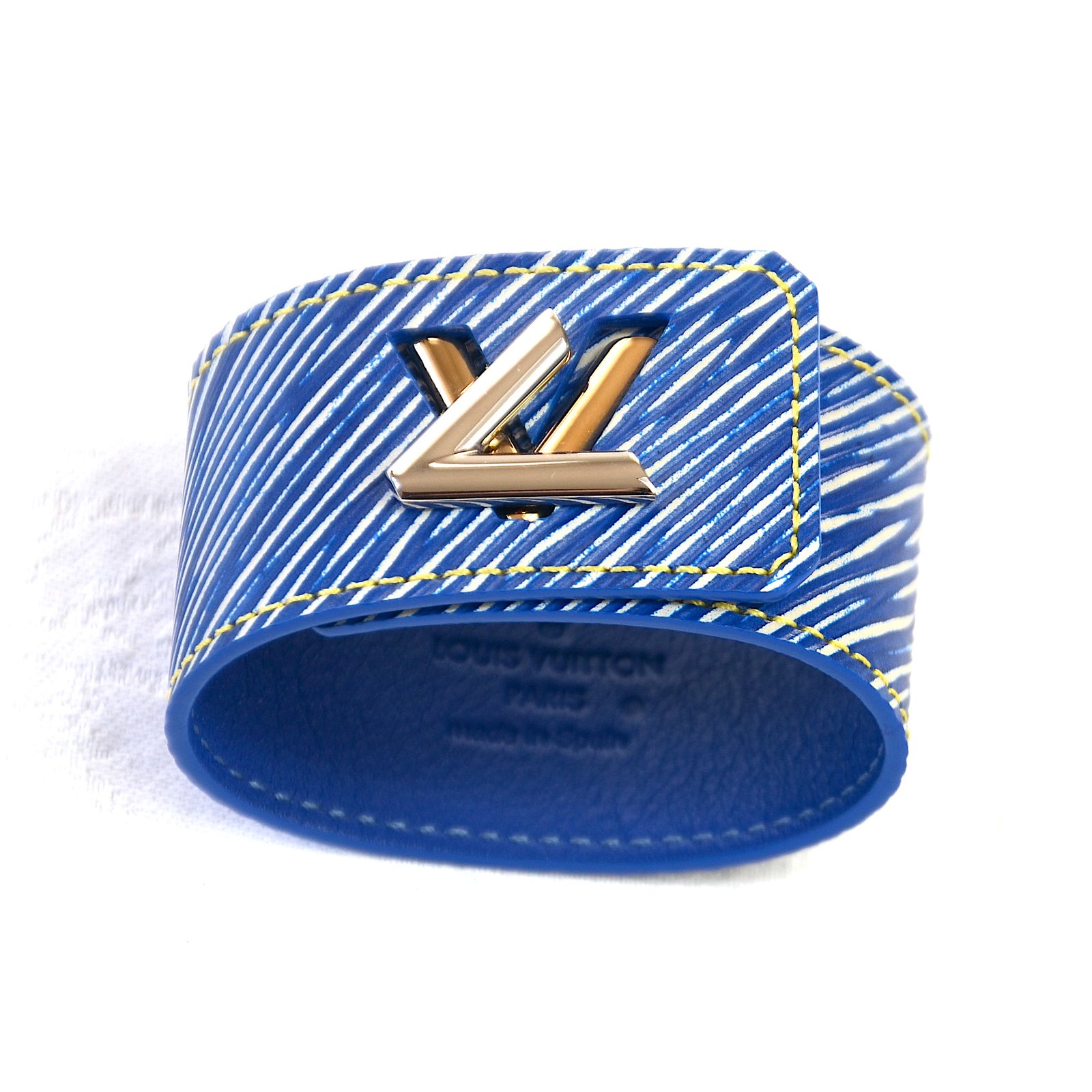 Louis Vuitton Bracelets Blue Leather ref.79252 - Joli Closet