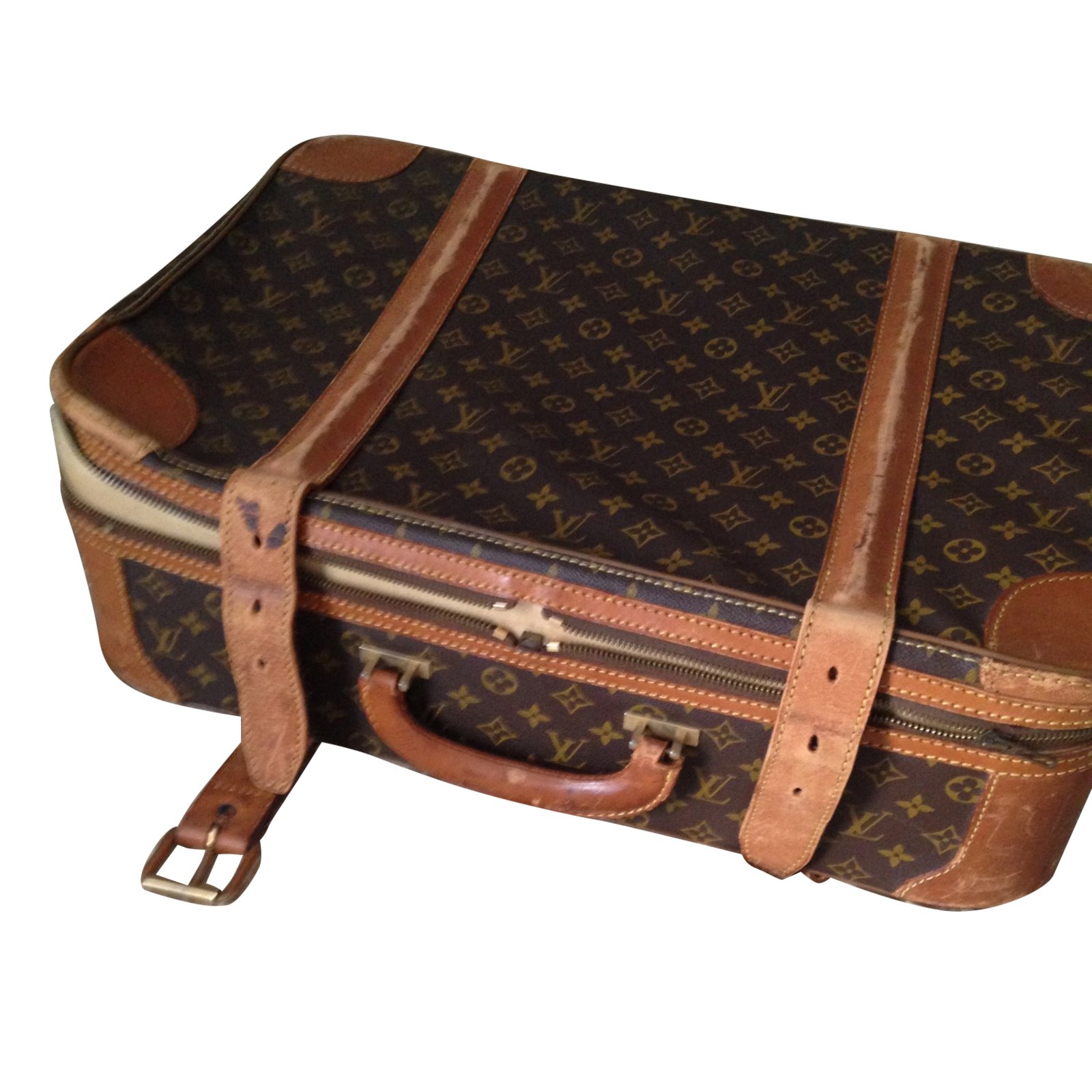 Louis Vuitton Travel bag Travel bag Leather Brown ref.79529 - Joli Closet