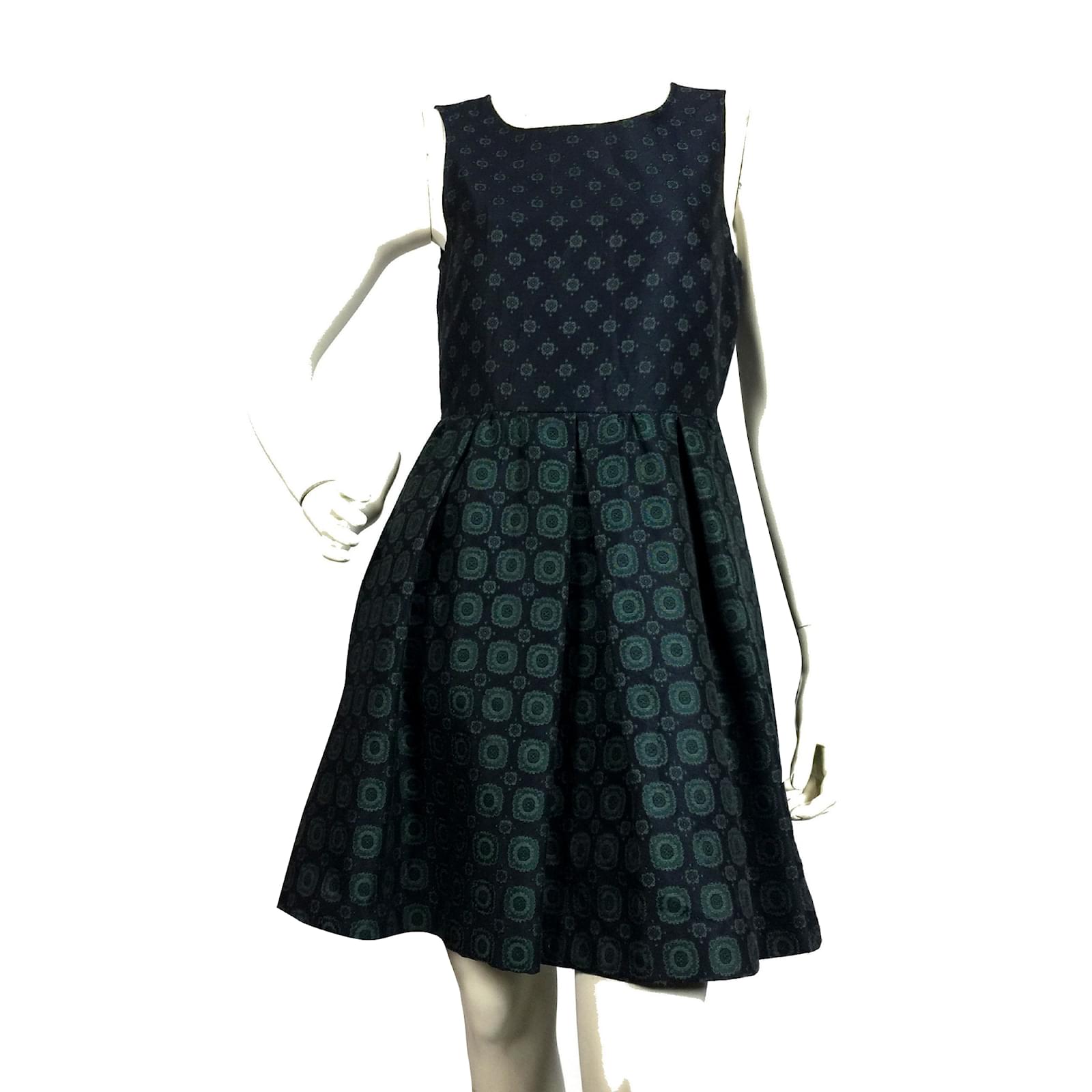 Max & Co Fit and flare brocade dress (Sold) - Joli Closet