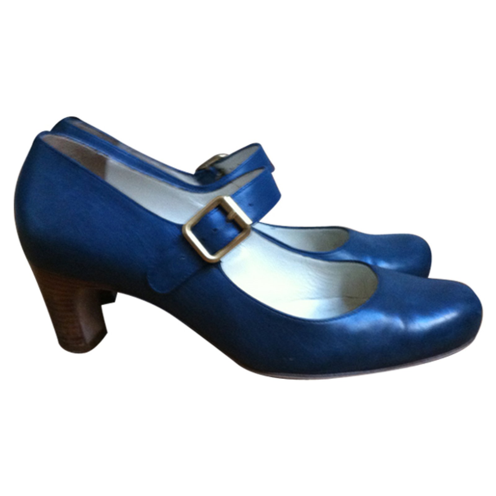 blue small heels