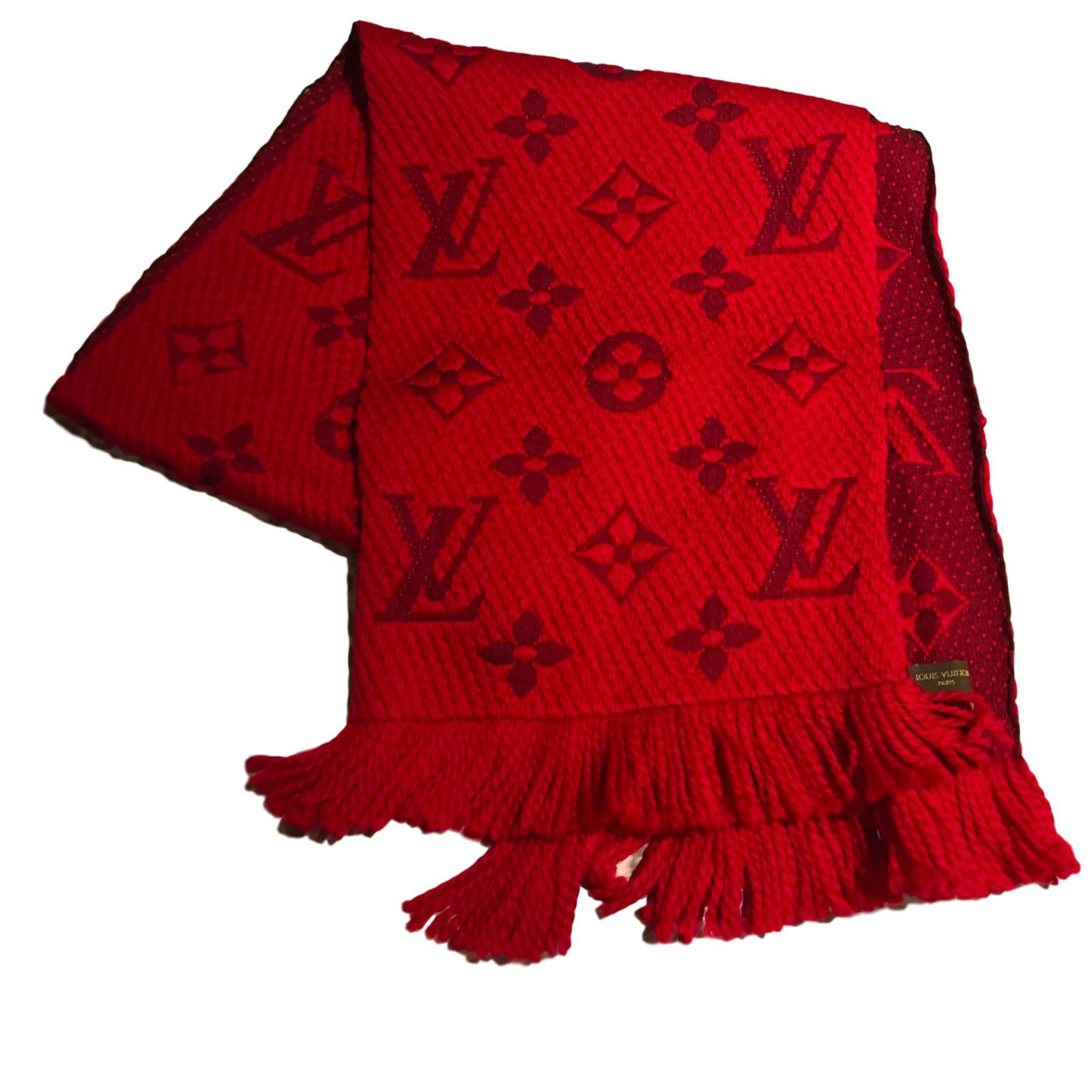 Louis Vuitton Lokomania red Schal Schwarz Schal M72432