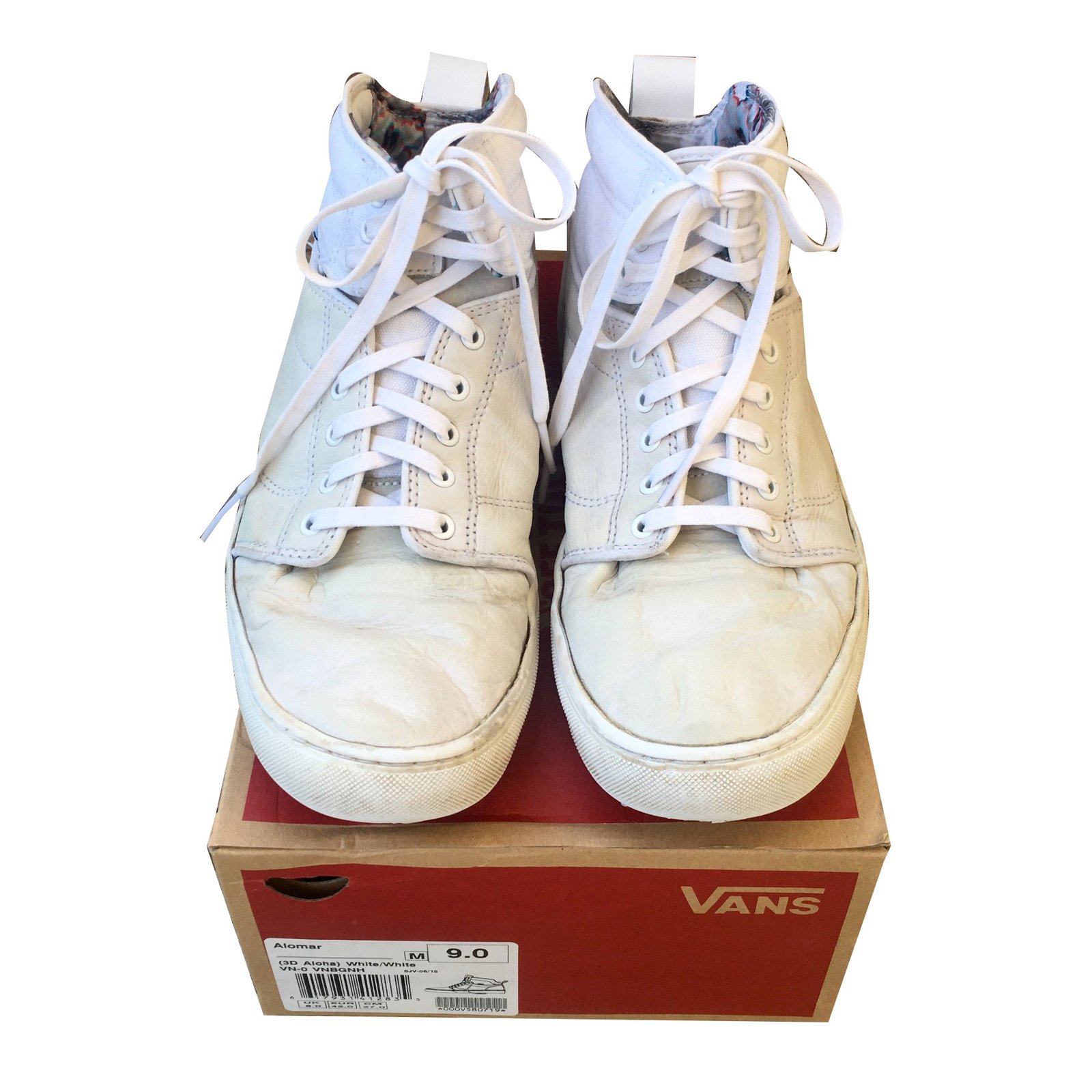 vans cuir blanc homme