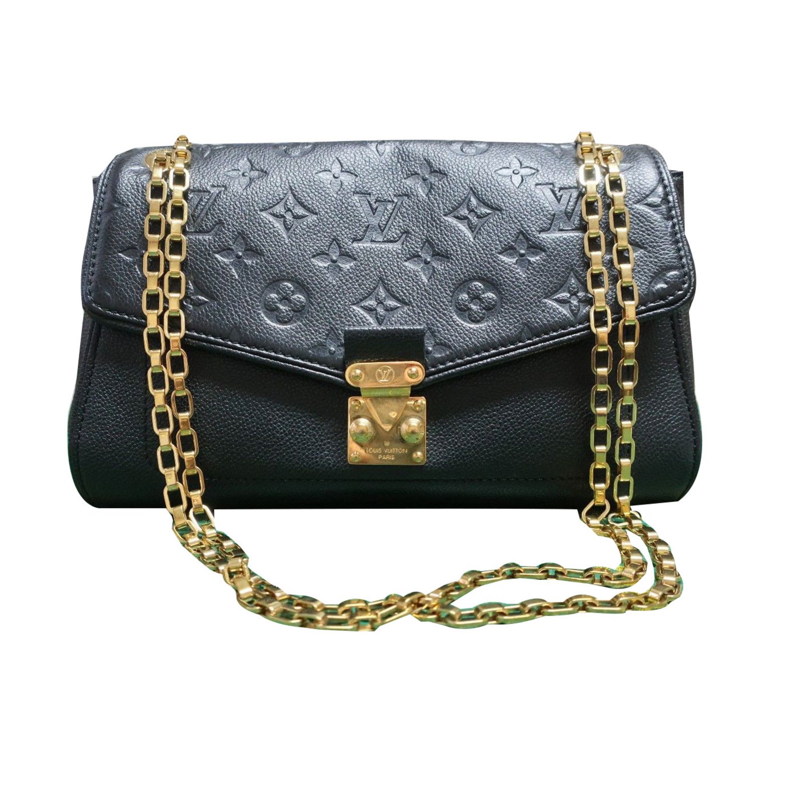 Louis Vuitton Handbags Navy blue Leather ref.81137 - Joli Closet