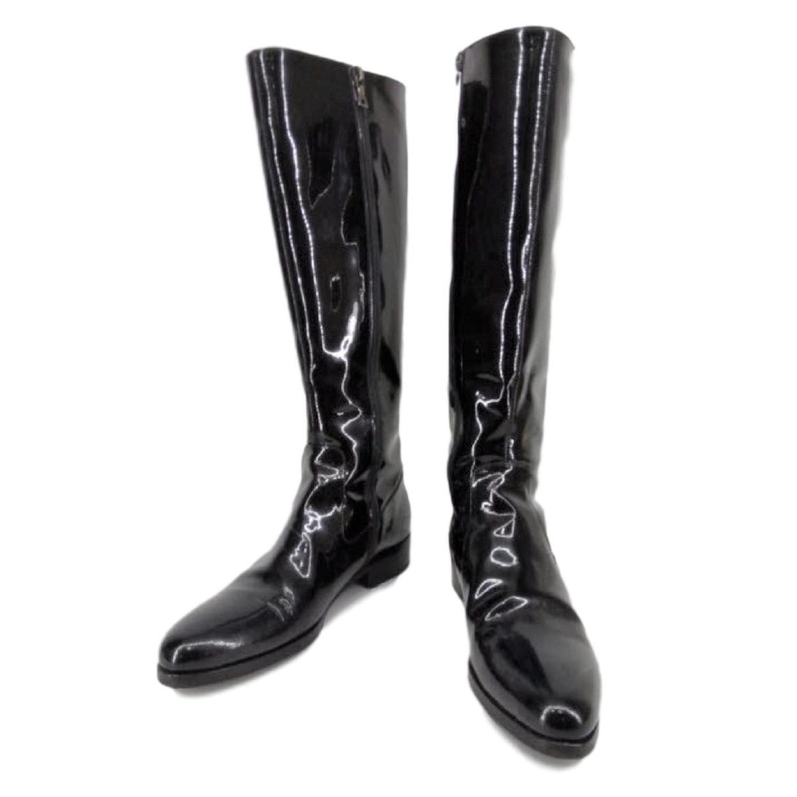 Photo of Black Patent Leather Boots · Free Stock Photo