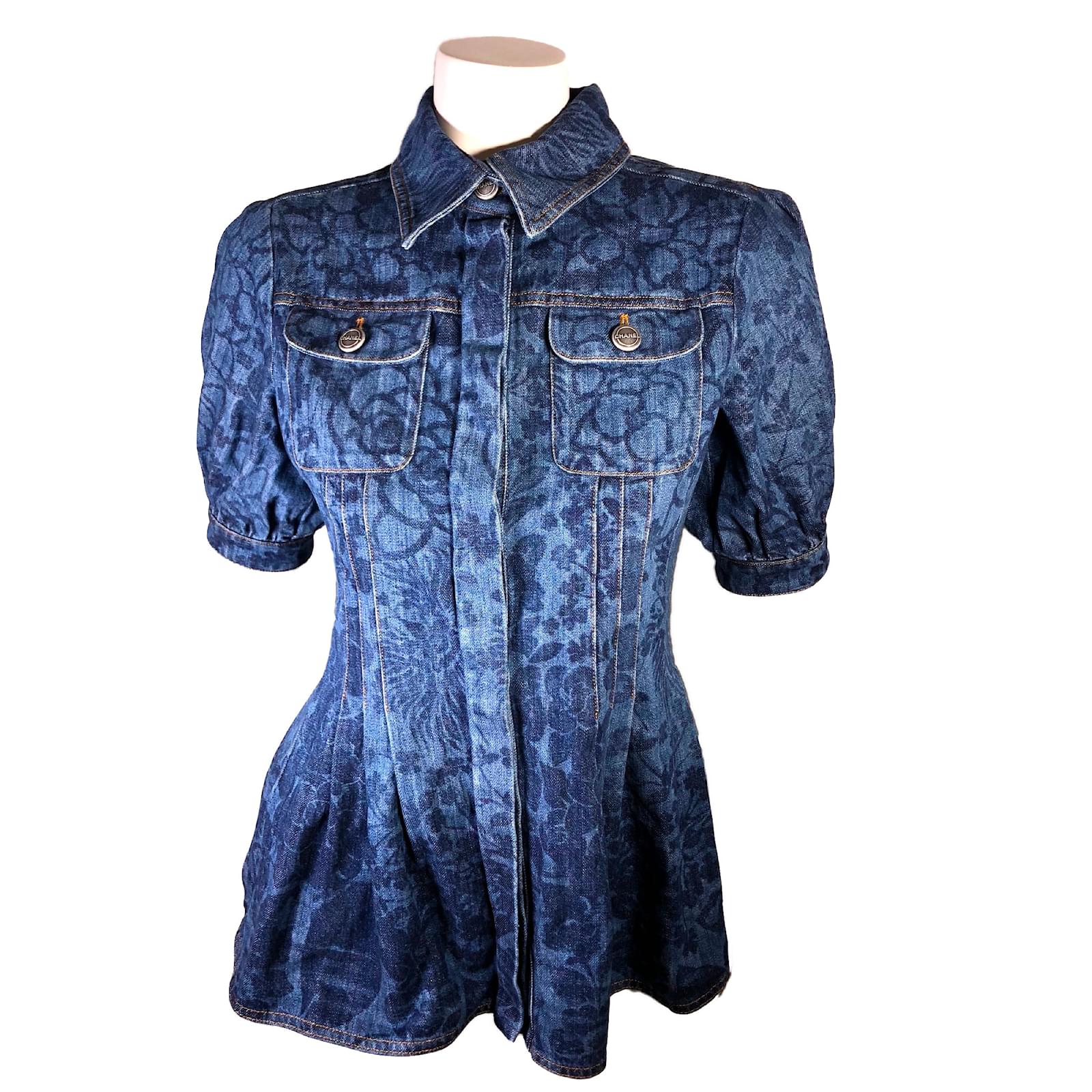 Chanel Jackets Navy blue Denim Joli Closet