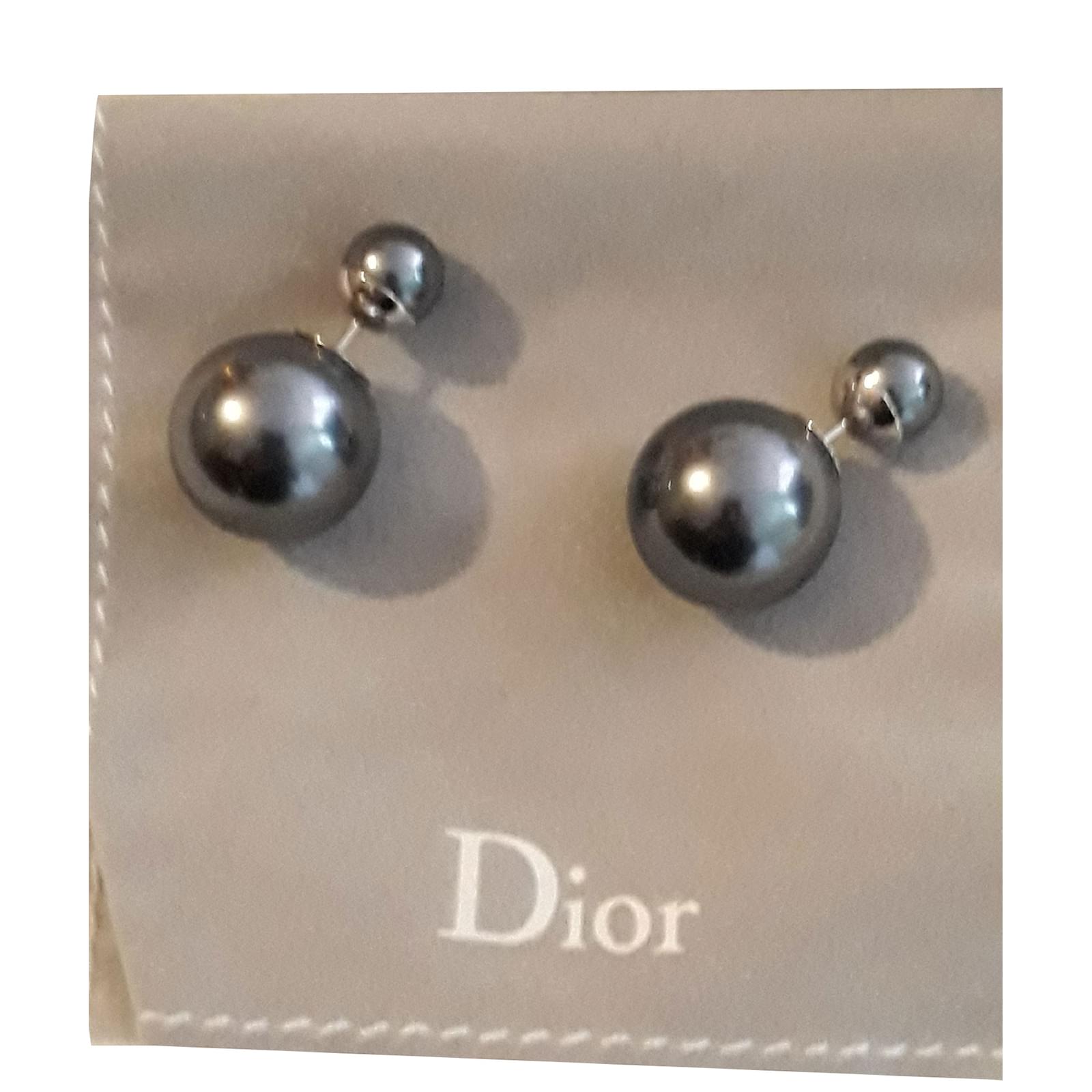 Dior Earrings Black Resin ref.81645 Joli Closet