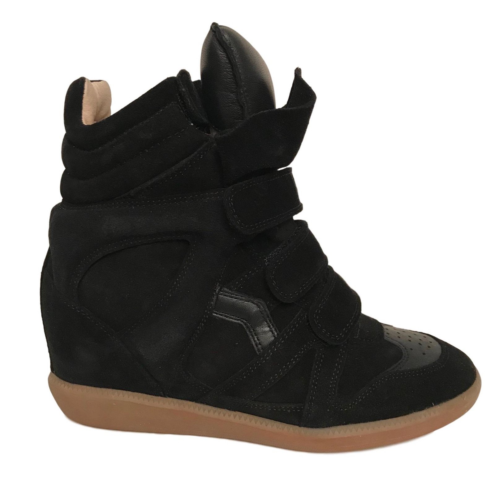 Commissie boot Pamflet Isabel Marant Etoile sneakers Black Deerskin ref.82215 - Joli Closet