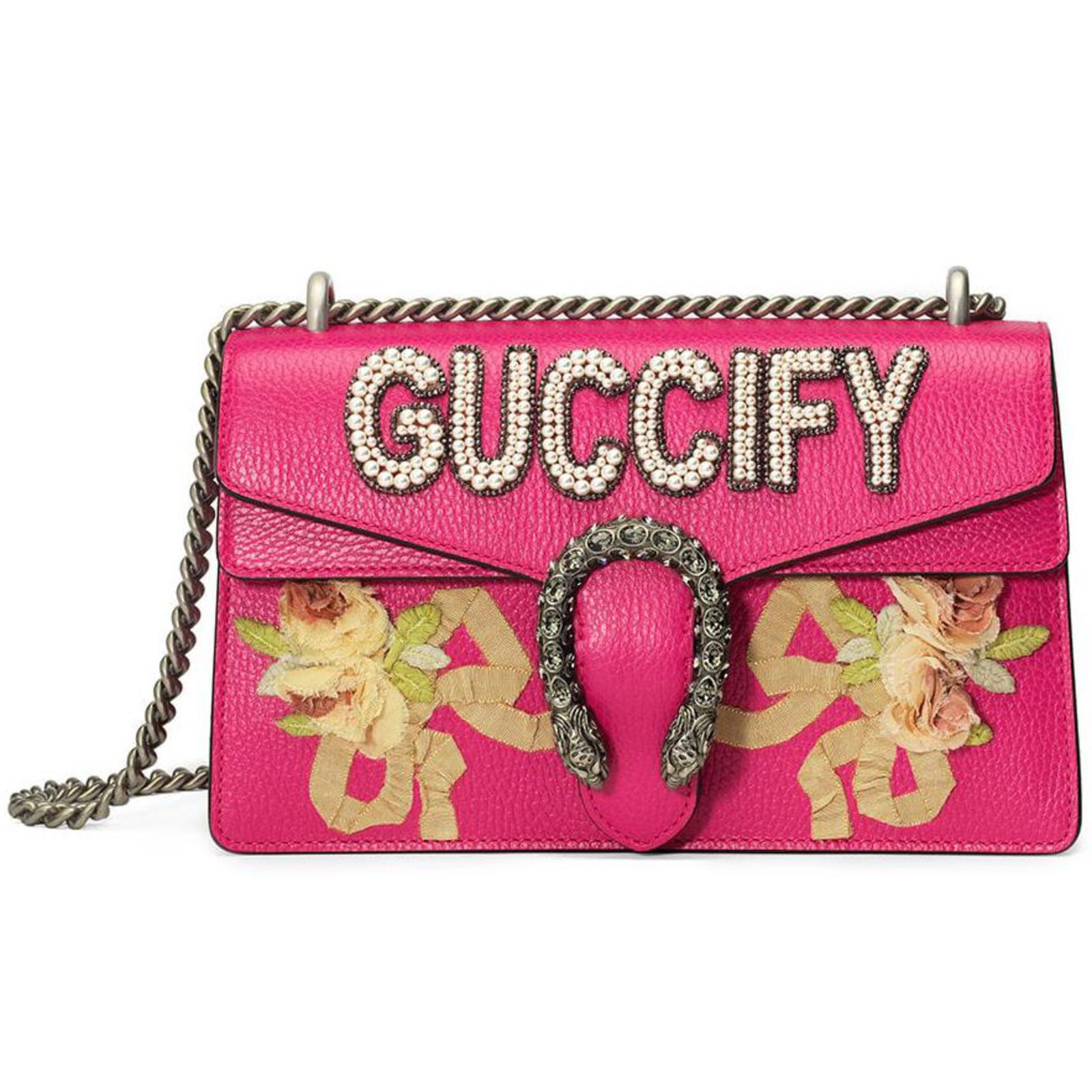 Gucci Pink Guccify Dionysus Small Shoulder Bag