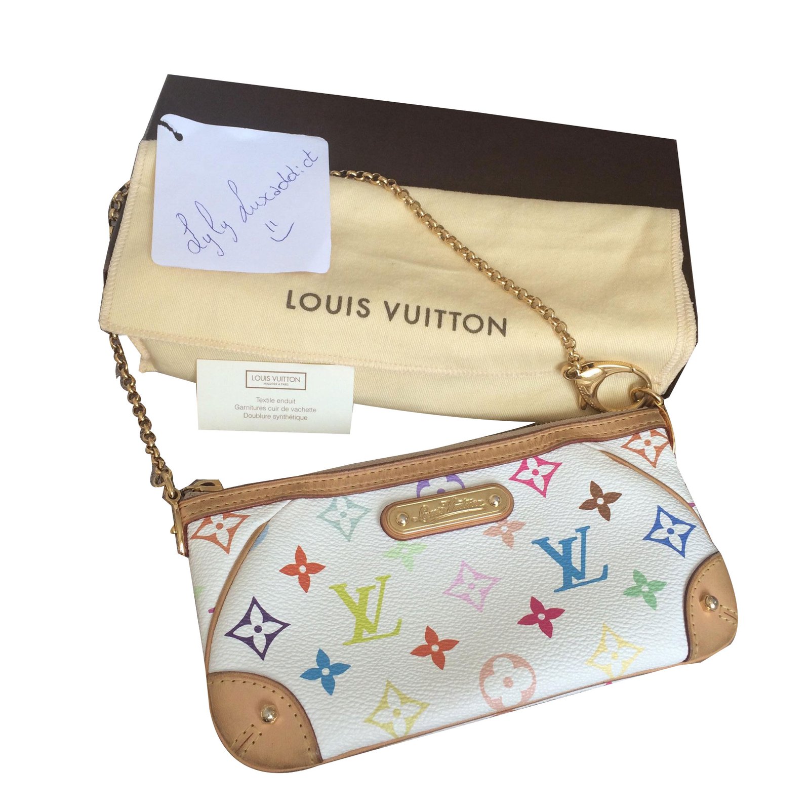 Louis Vuitton Handbags Multiple colors Leather Cloth ref.82719 - Joli Closet