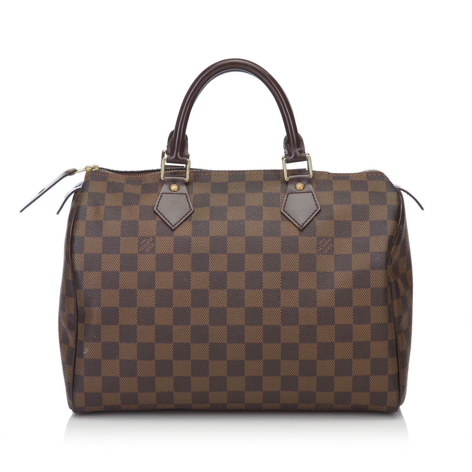 Louis Vuitton Damier Ebene Speedy 30 Brown Cloth ref.963704 - Joli Closet