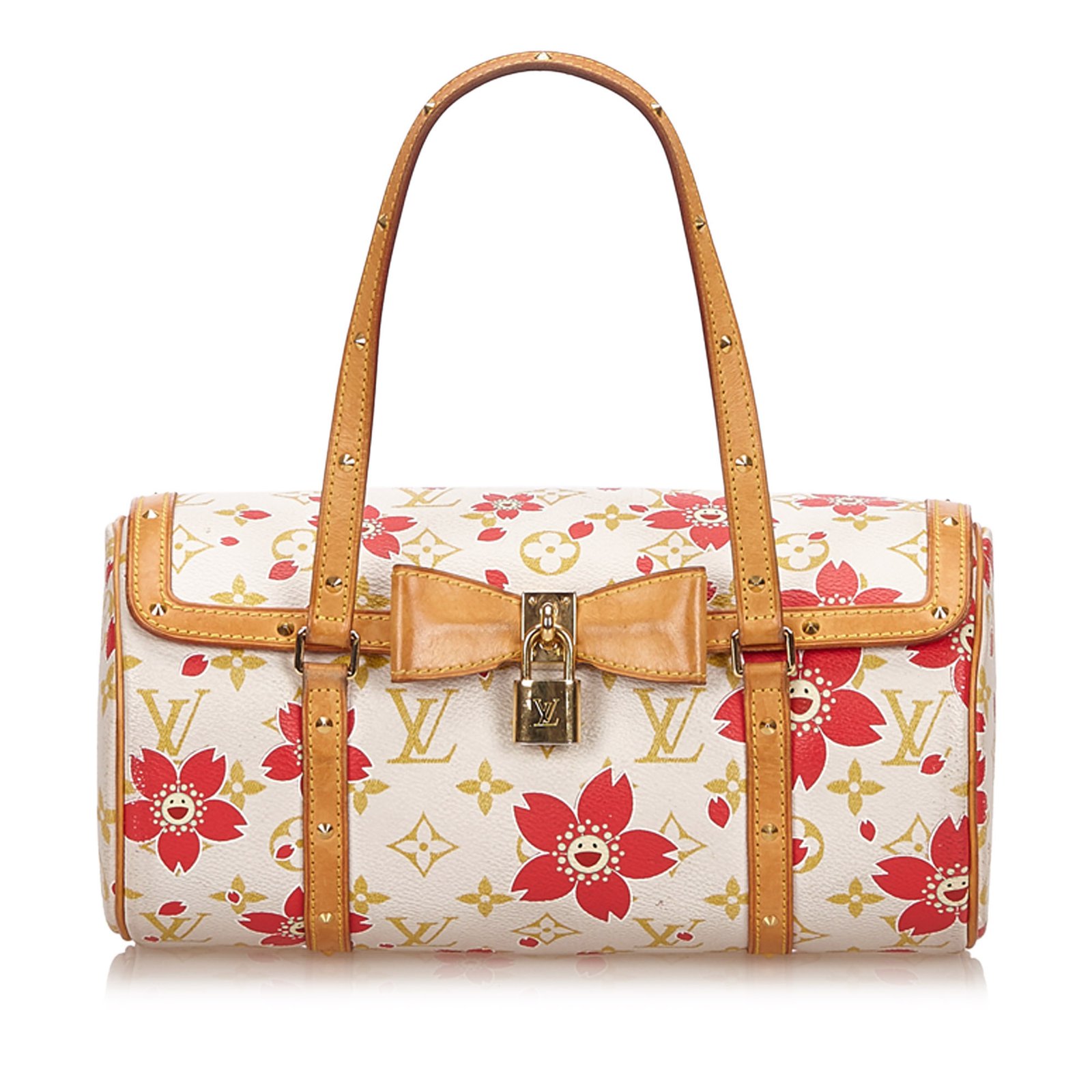 Louis Vuitton Cherry Blossom White Multiple colors Cloth ref.82764 Joli
