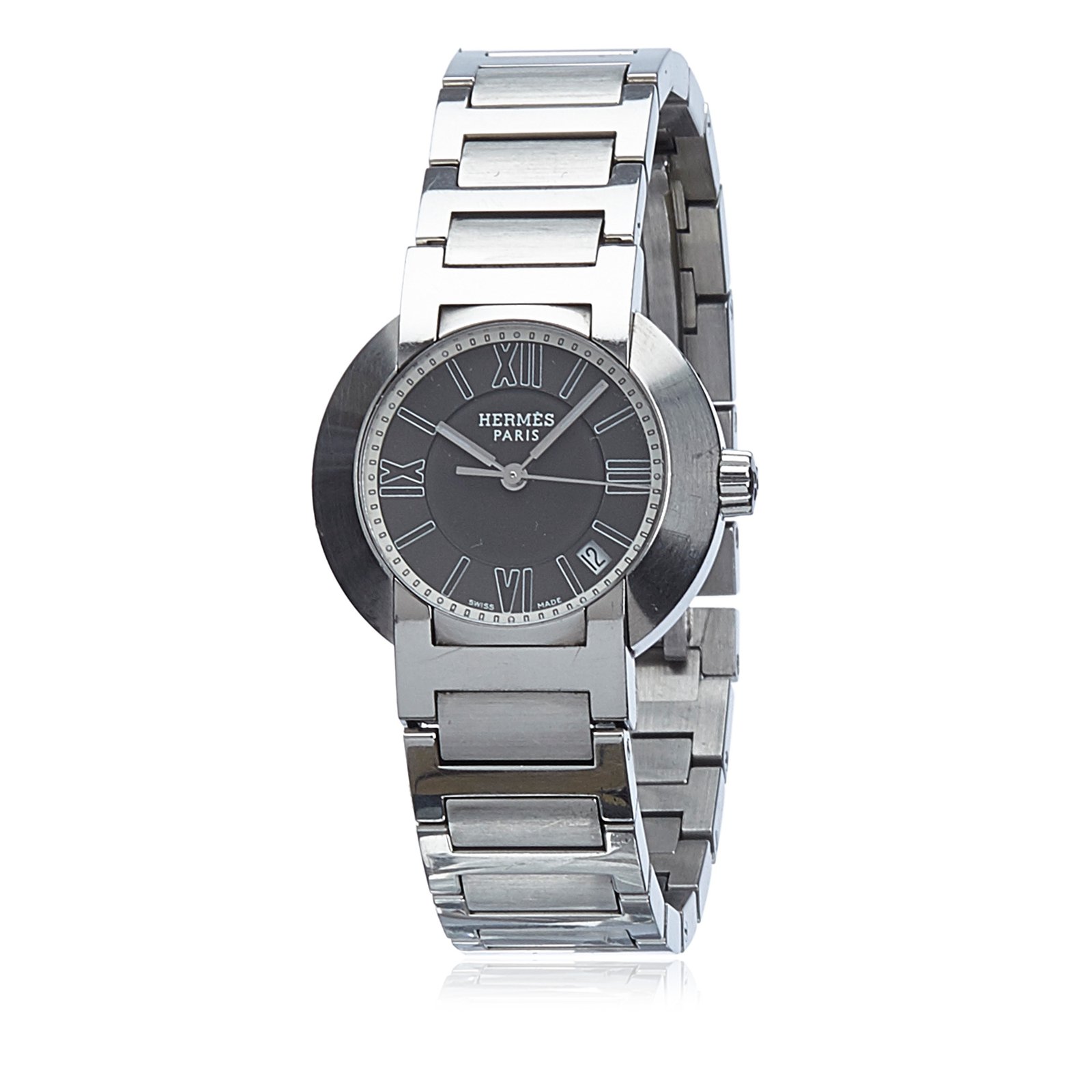 Hermès Nomade Watch Silvery Steel Metal ref.82775 - Joli Closet