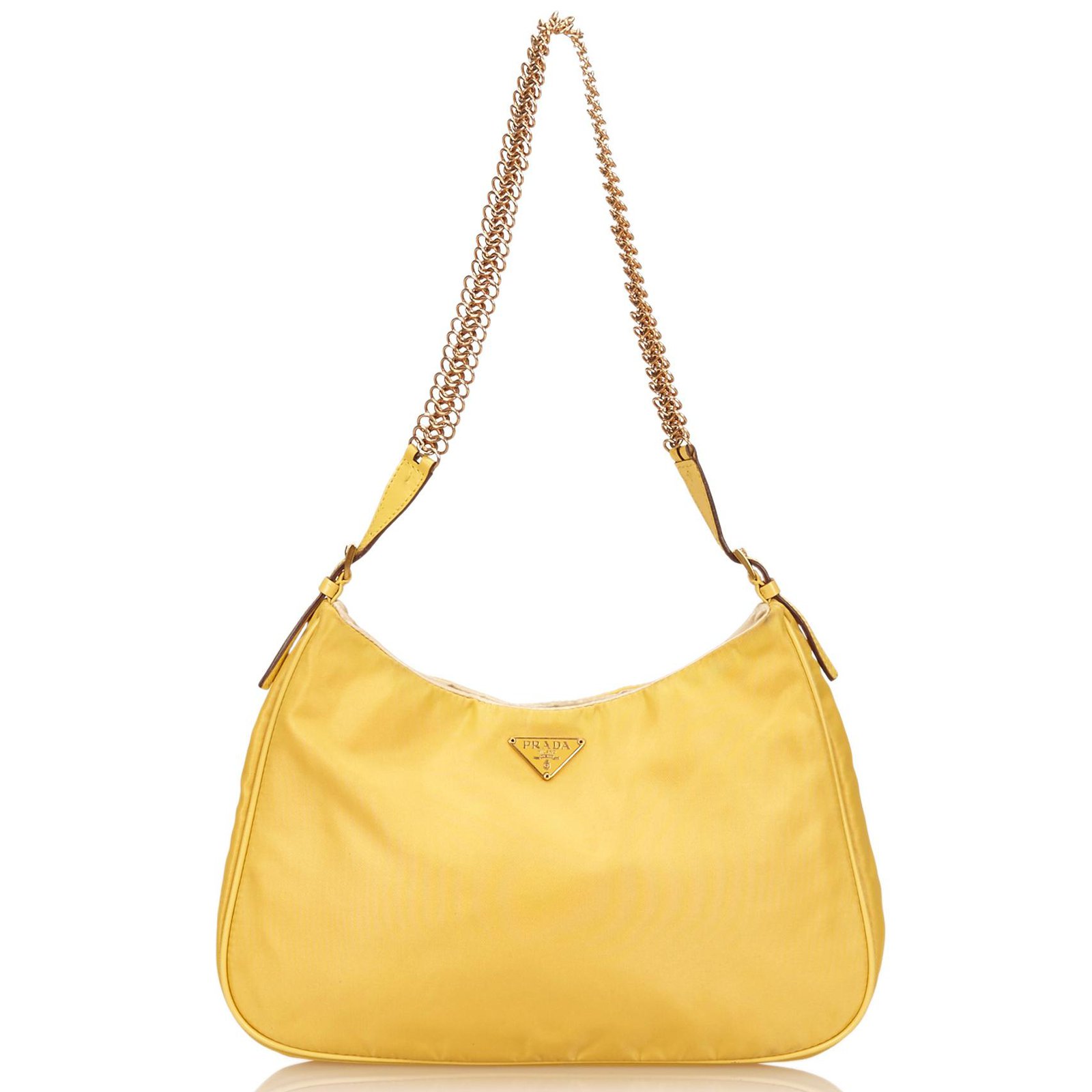 yellow prada bag