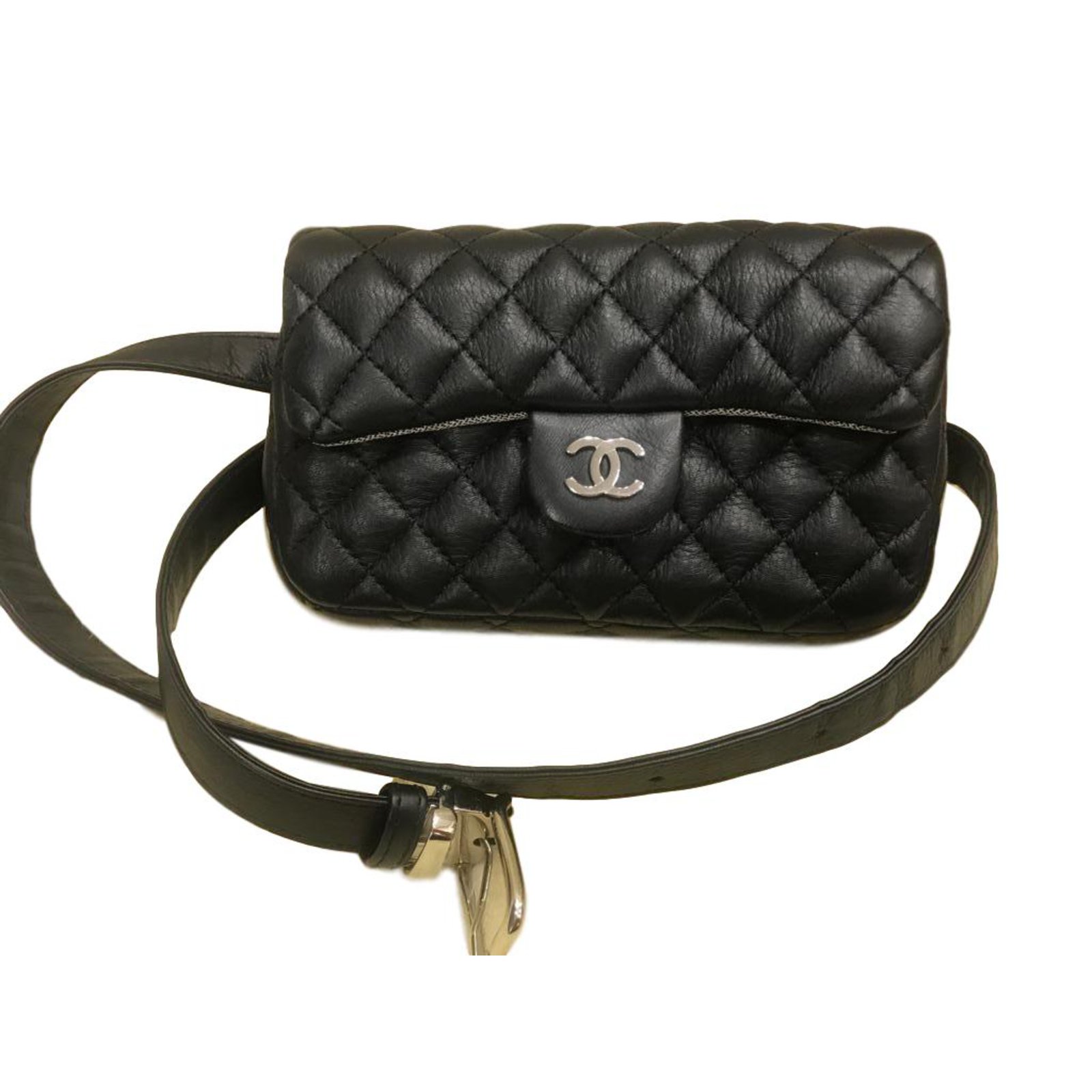 Chanel Calfskin Quilted CC Uniform Belt Bag  Its A Luv Story