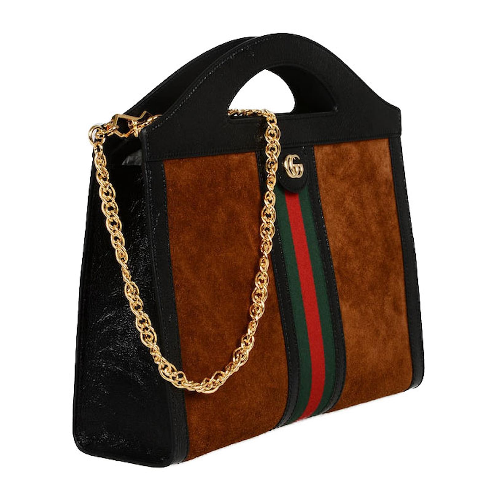 Gucci Handbags Brown Suede ref.84132 Joli Closet