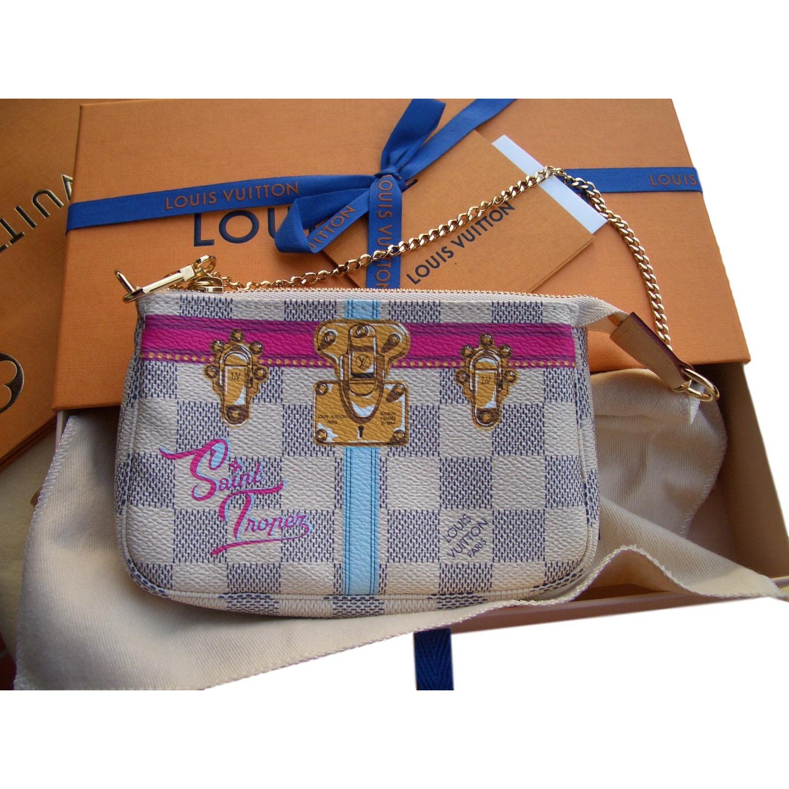 Louis Vuitton mini pocket Handbags Leather Multiple colors ref.84835 - Joli Closet