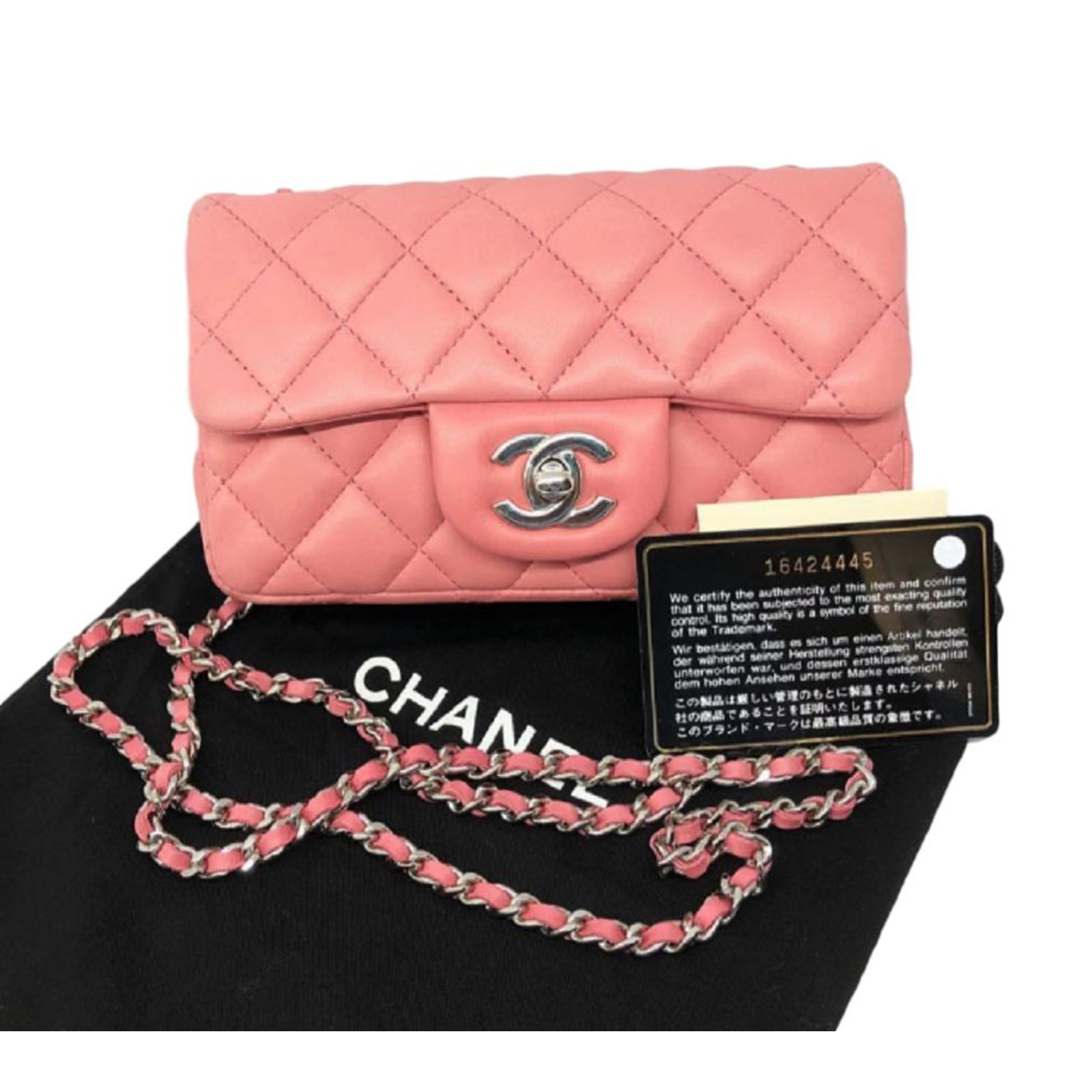 Chanel extra mini timeless flap bag Pink Leather ref.85337 - Joli Closet