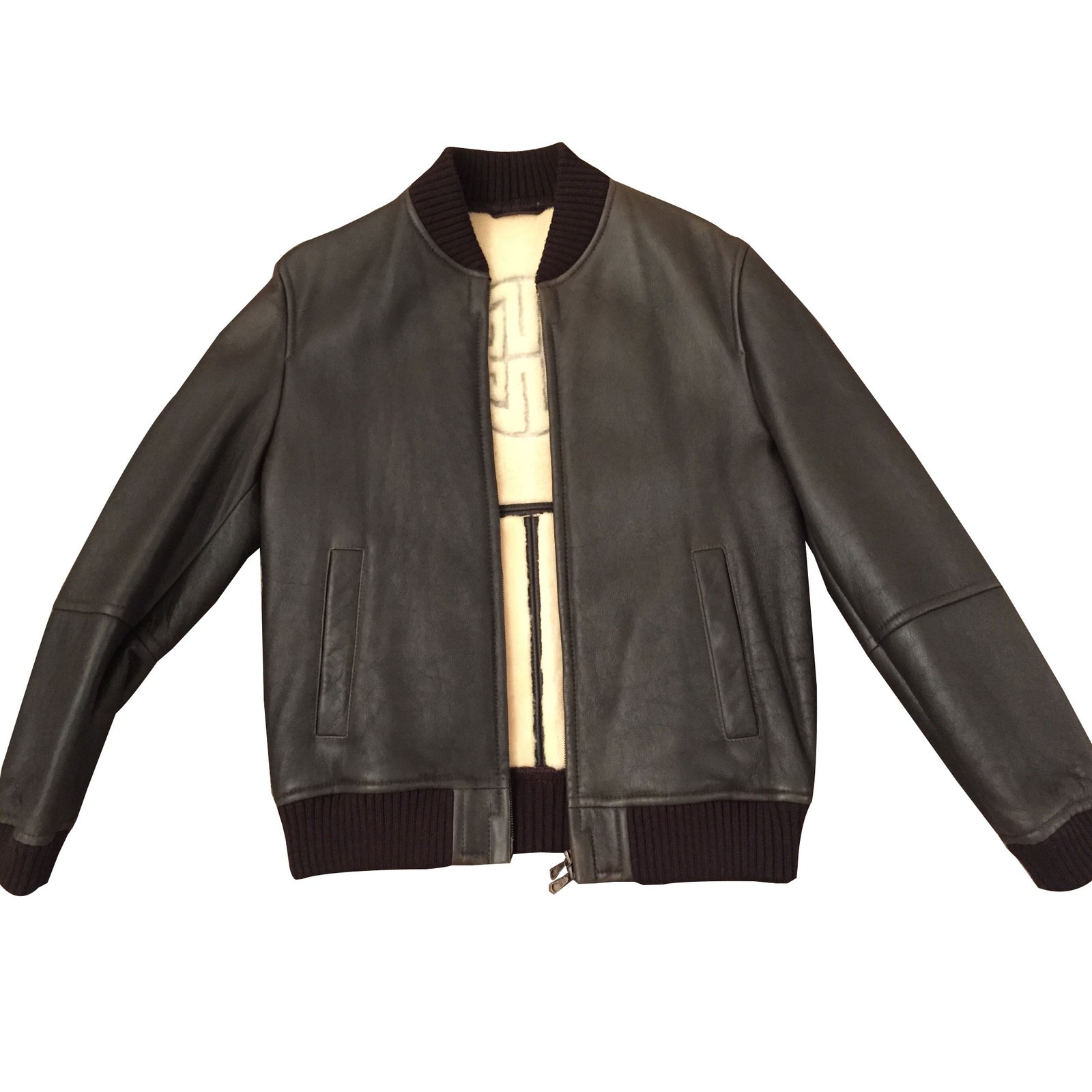 mens boss leather jacket