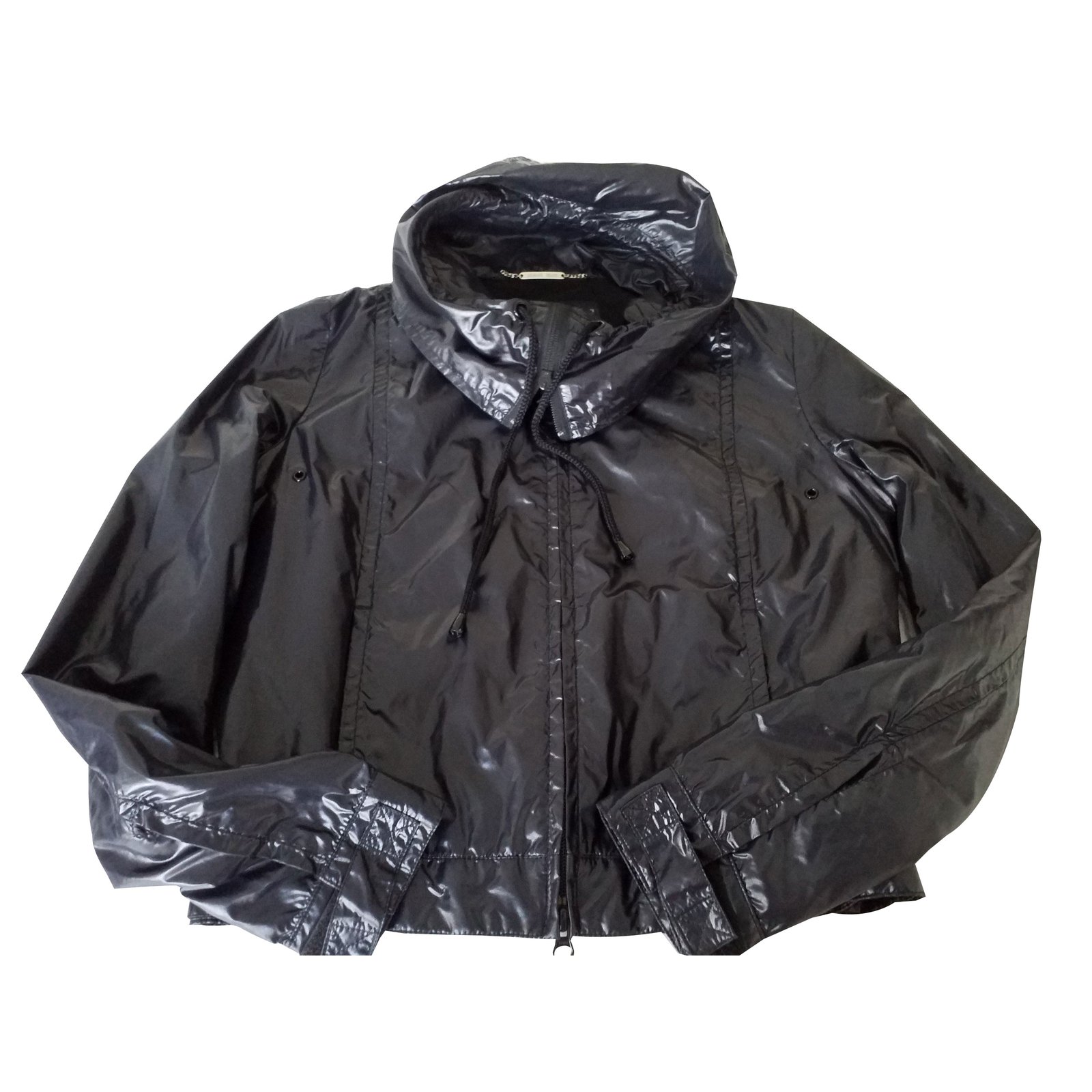 Armani Jeans Black wind jacket Polyurethane ref.85758 - Joli Closet