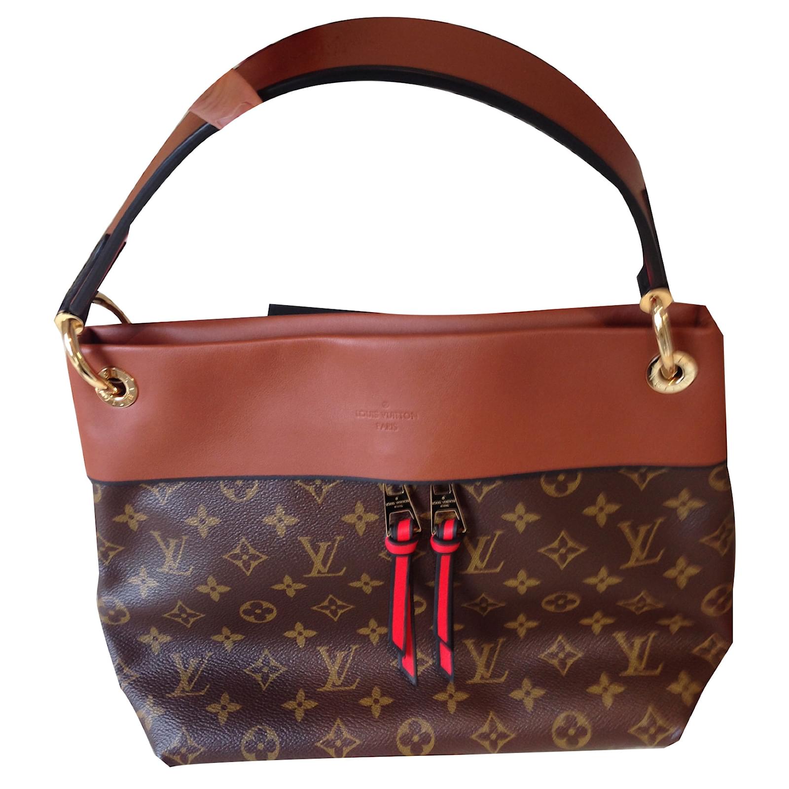 Louis Vuitton Tuileries bag Caramello Pelle ref.85828 - Joli Closet