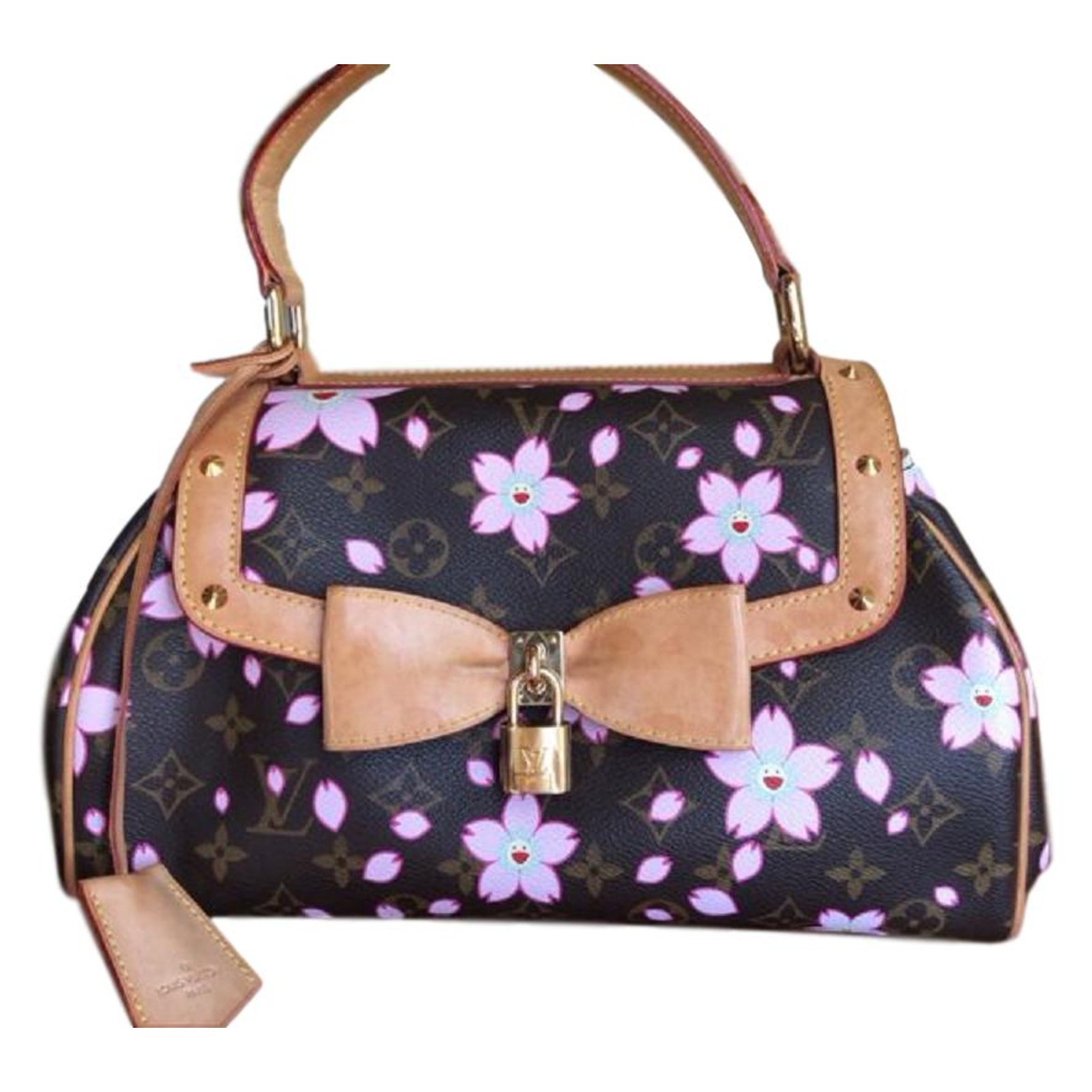 Louis Vuitton 2003 Limited Murakami Pink Cherry Blossom Sac Retro Handbag