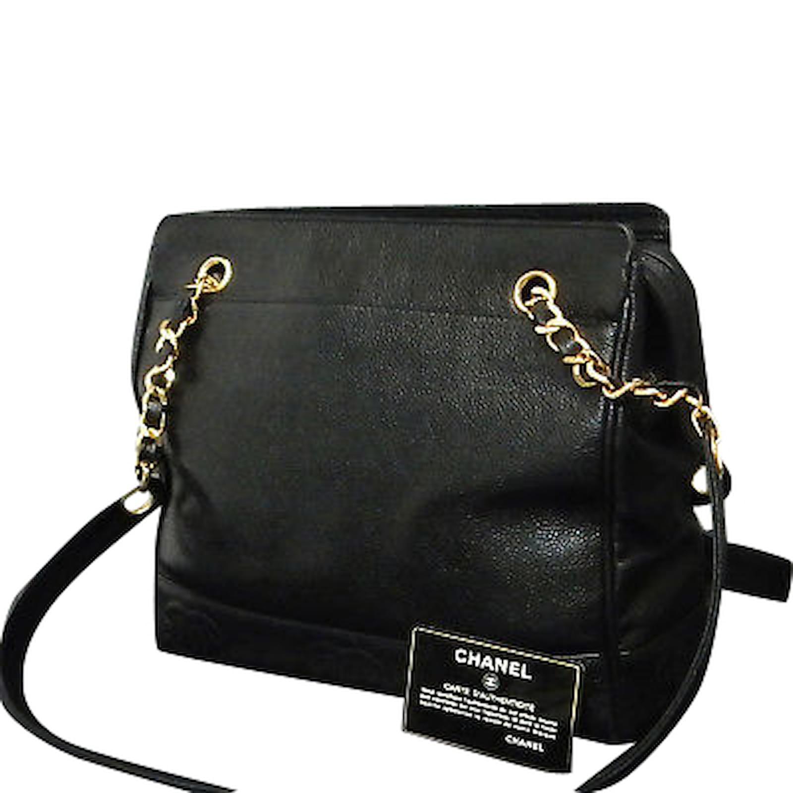 Chanel Triple Cc Handbags Leather Black Ref 86856 Joli Closet Chanel Triple Cc Handbags Leather Black Ref 86856