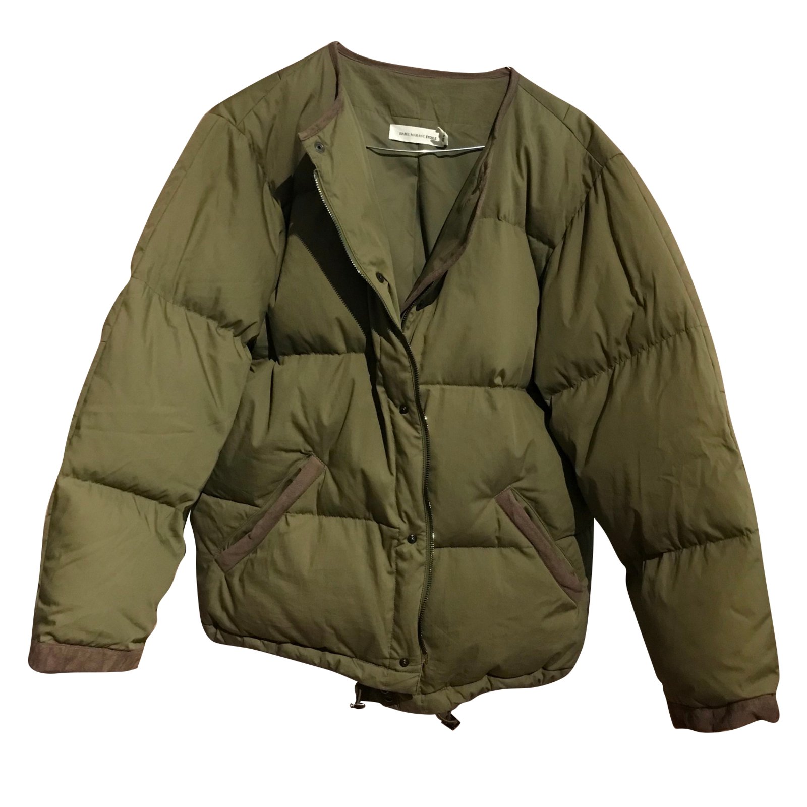 periscoop zout Geweldig Isabel Marant Coats, Outerwear Khaki Cotton ref.87340 - Joli Closet