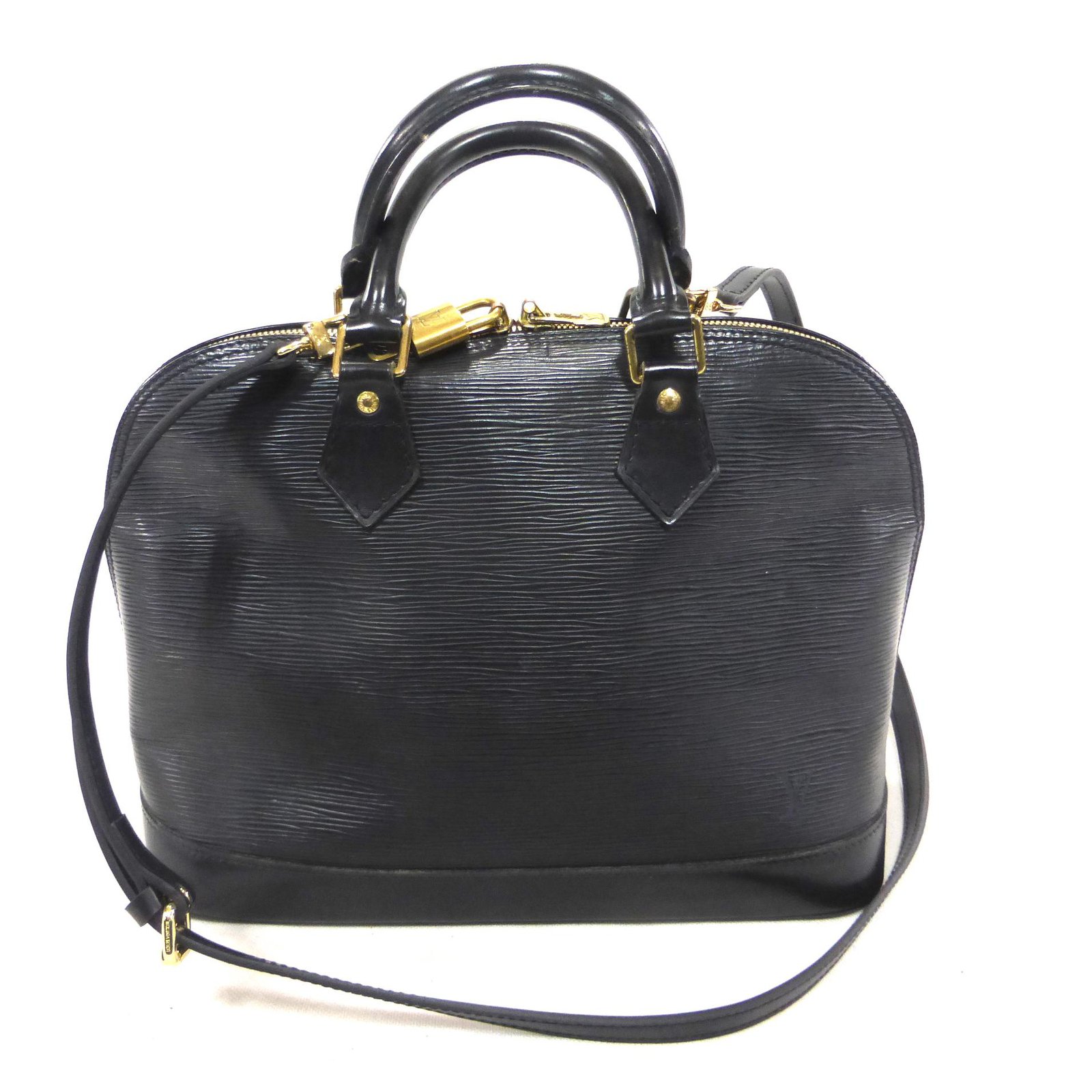 Louis Vuitton Alma epi black Leather ref.87410 - Joli Closet