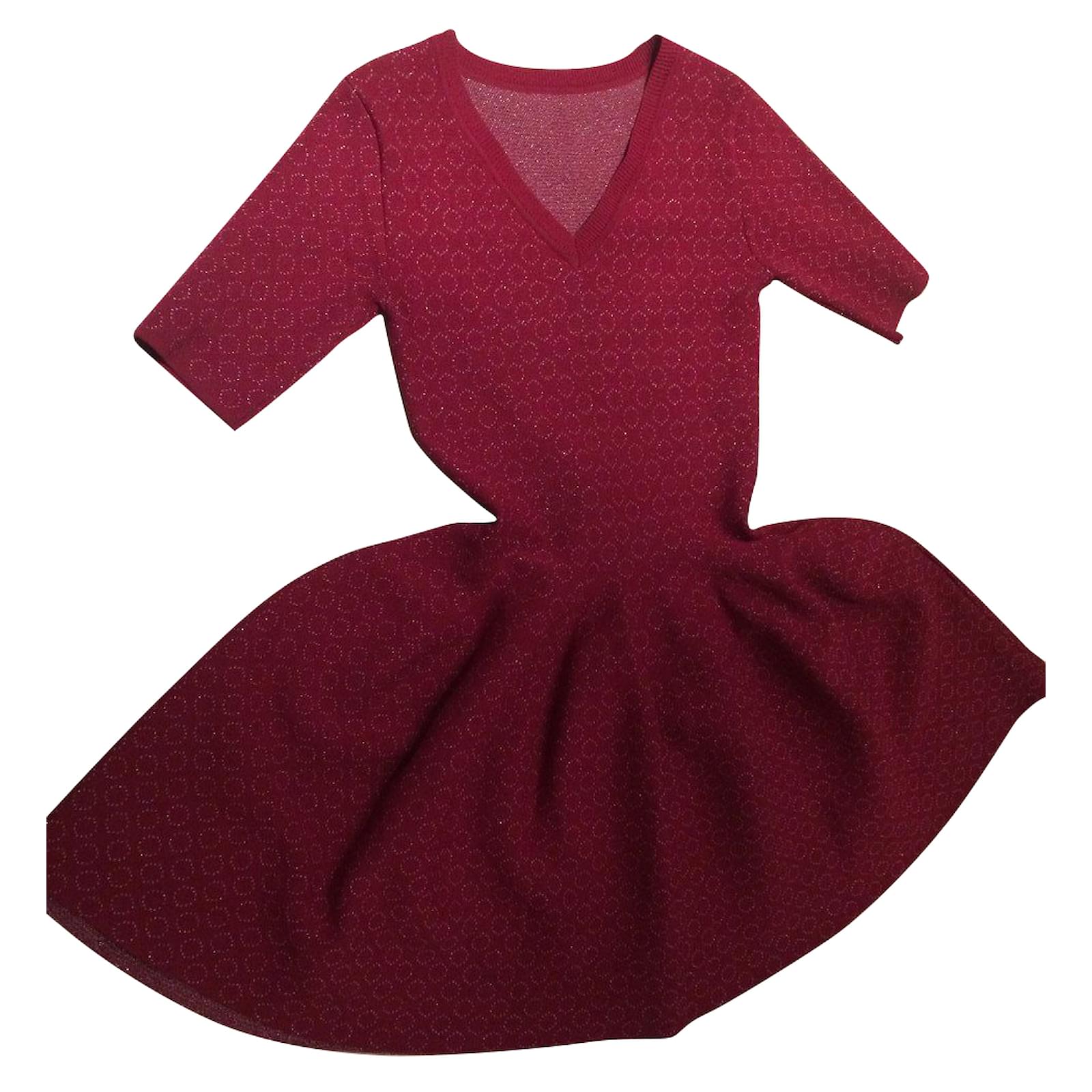 alaia fit and flare dress