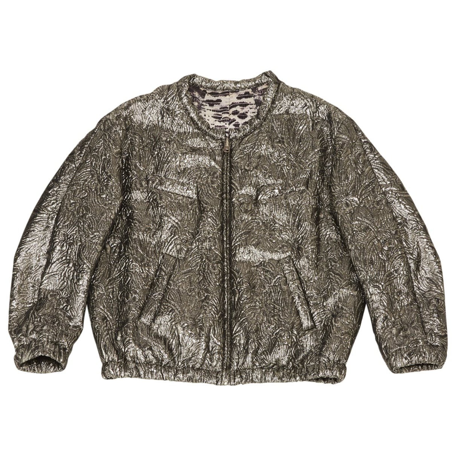væv Tilstand Kridt Isabel Marant Pour H&M Jackets Silvery Silk ref.87715 - Joli Closet
